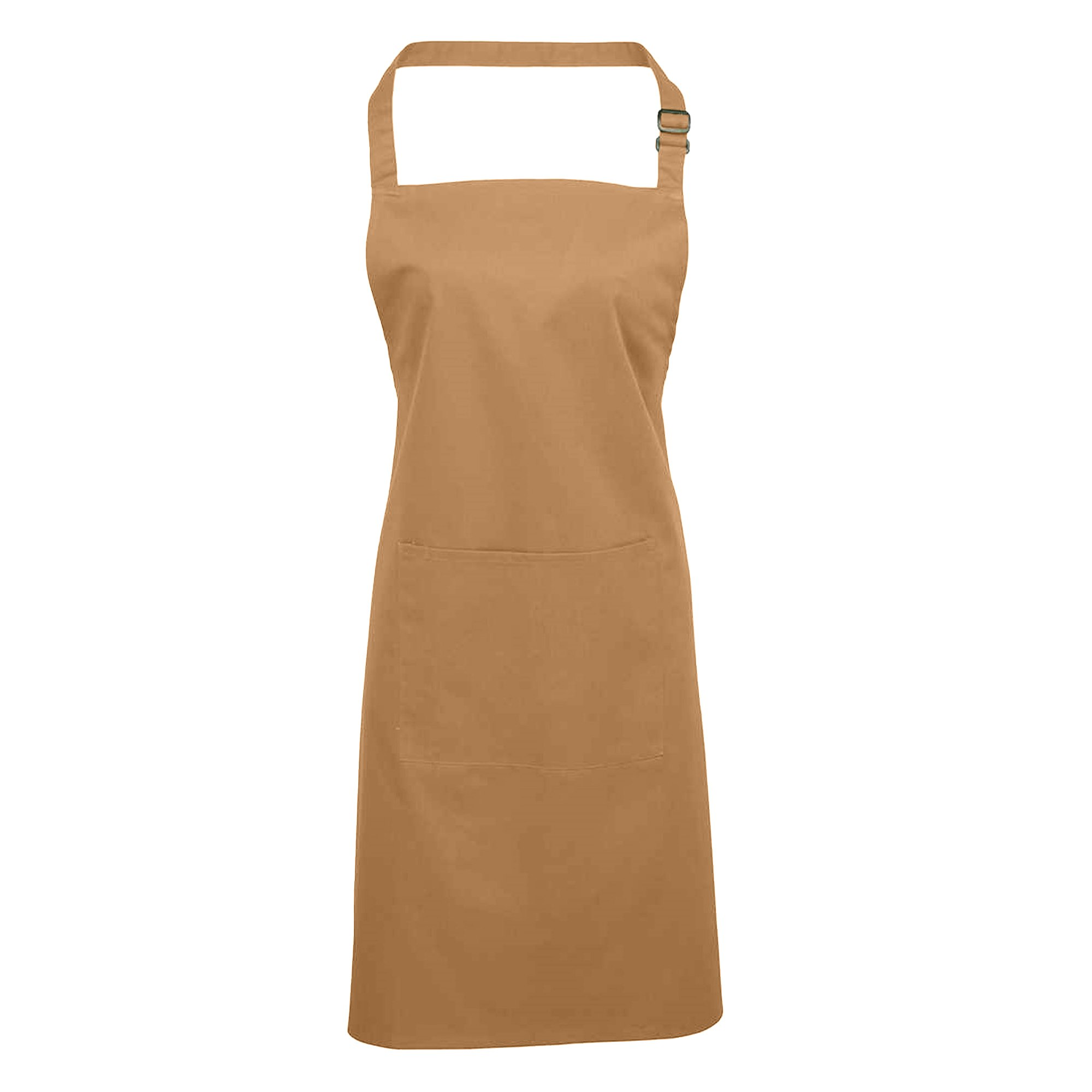 Premier (One Size, Camel) Unisex Adult Colours Pocket Full Apron - Image 3