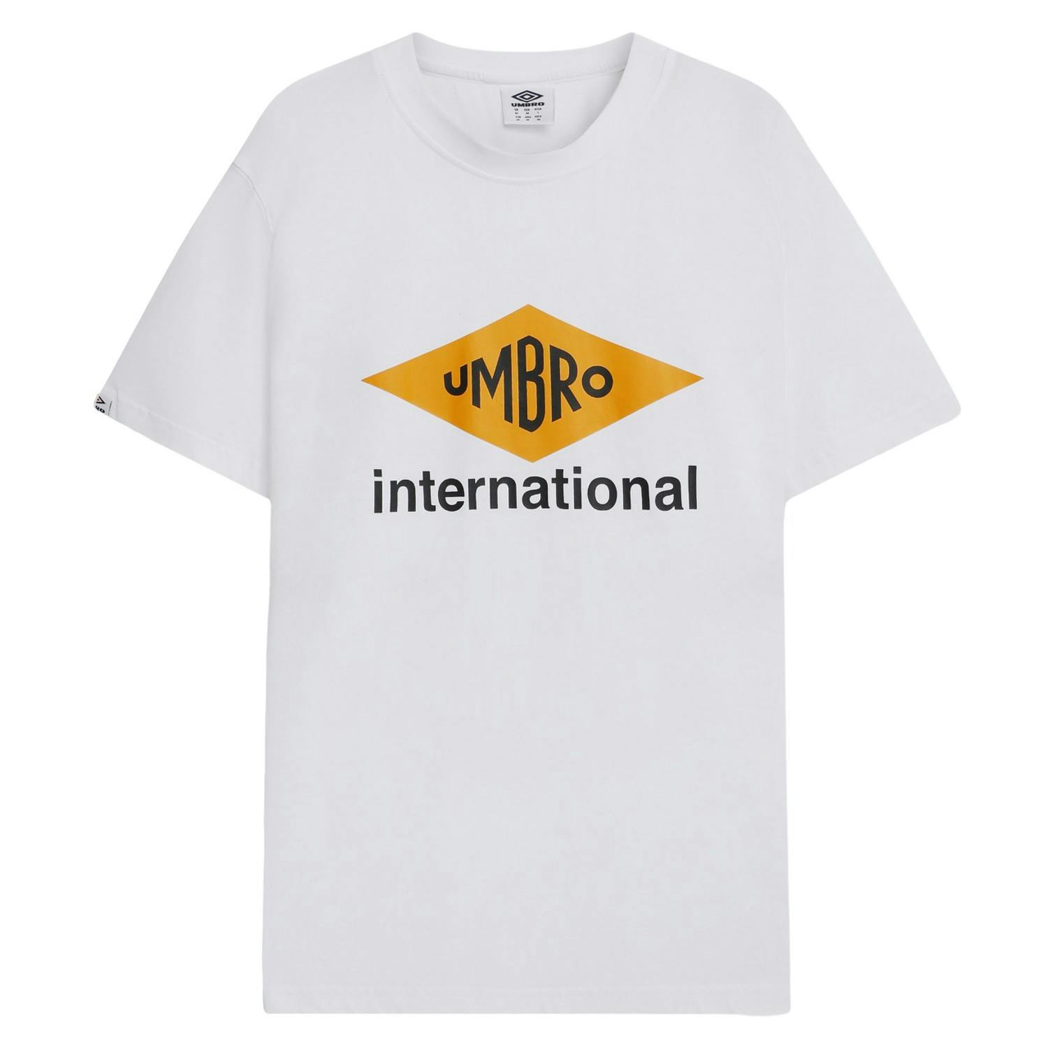 Umbro Men's White International Diamond T-Shirt - Brilliant - Brilliant - Xs - 100% Cotton