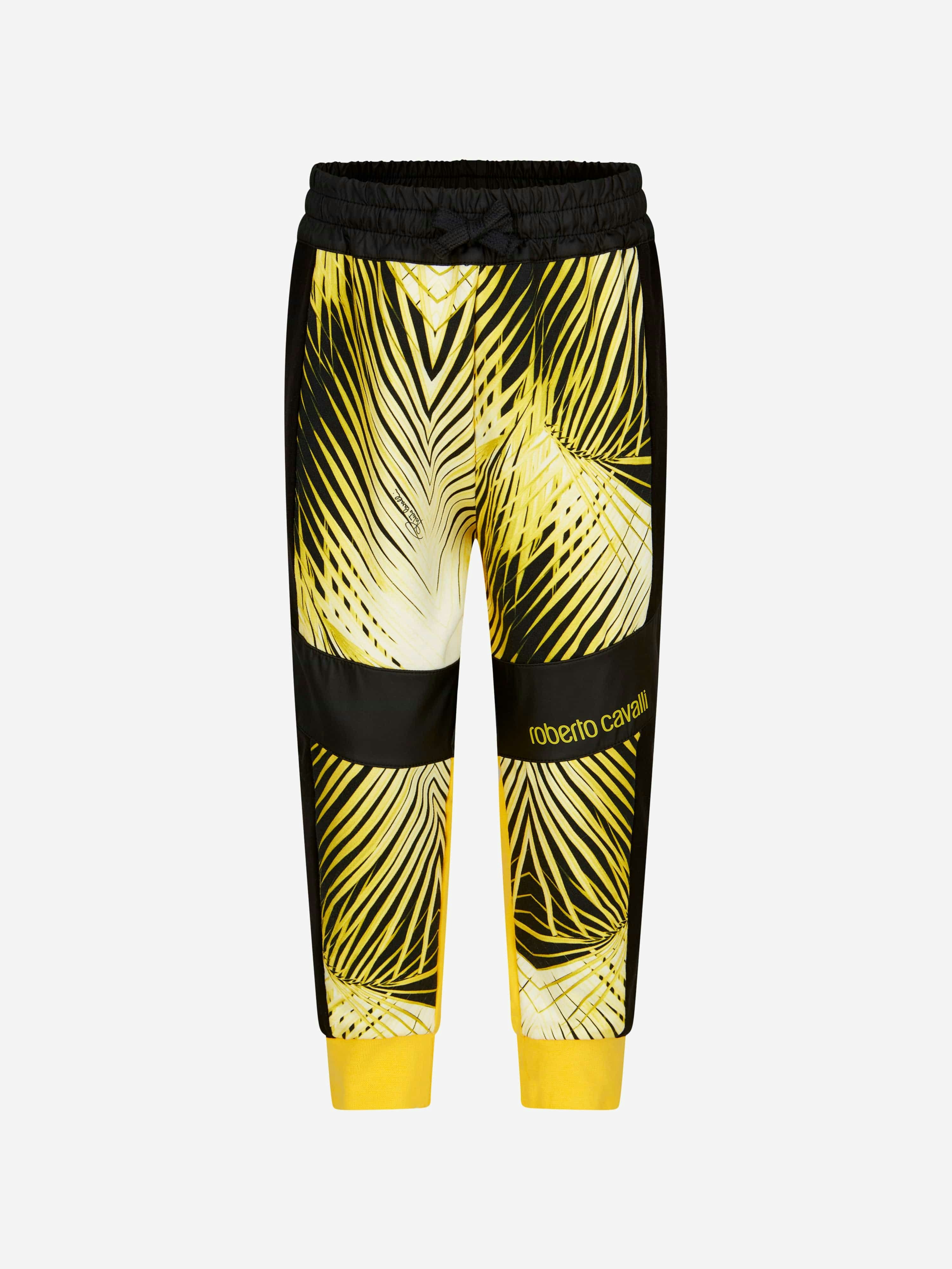 Roberto Cavalli Boys Yellow Joggers - 10 Yrs