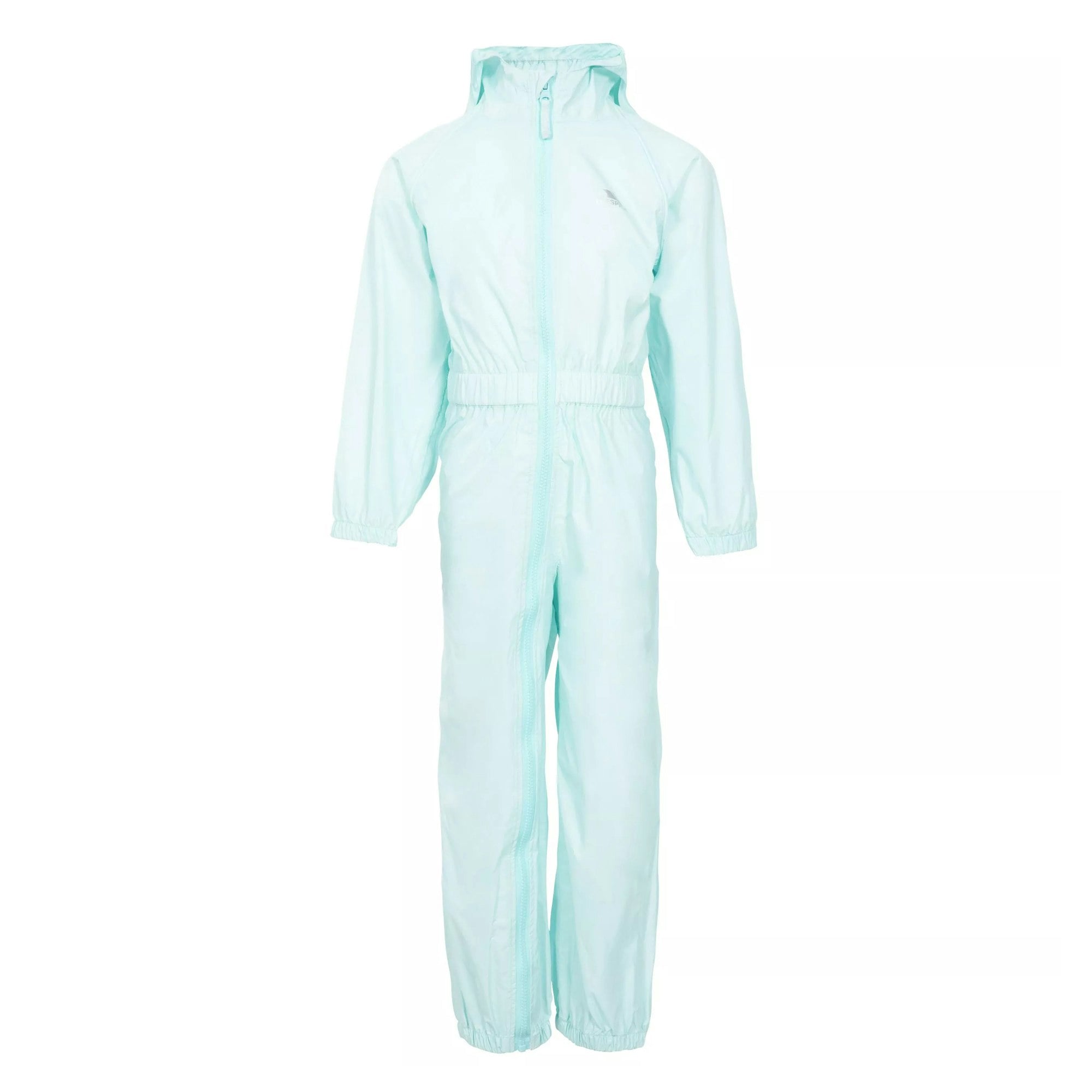Trespass Childrens/Kids Button Rain Suit - Pale Mint - Pale Mint Size 2-3 Years