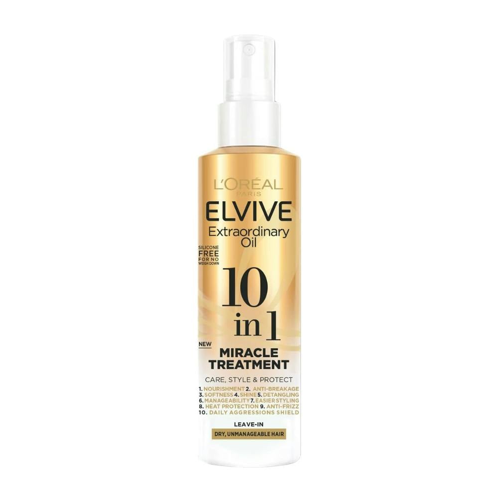 L'oréal Paris 3 X L'oreal Elvive Extraordinary Oil 10 In 1 Miracle Treatment 150Ml - Image 6
