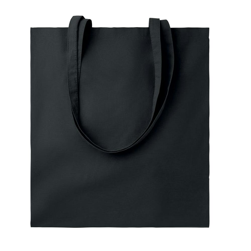 Midocean Black Tura Colour Organic Cotton Shopper Bag - One Size