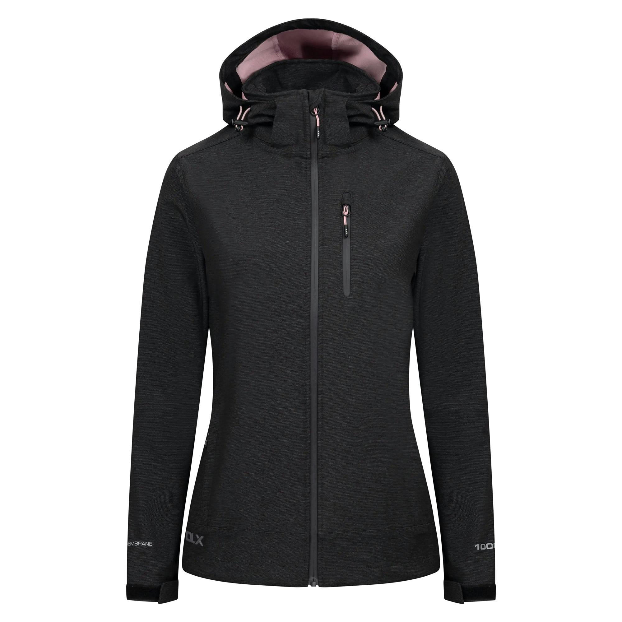 Trespass Women's Dark/Grey Lorimer Dlx Softshell Jacket - Marl - Xxl - Marl - 100% Mixed