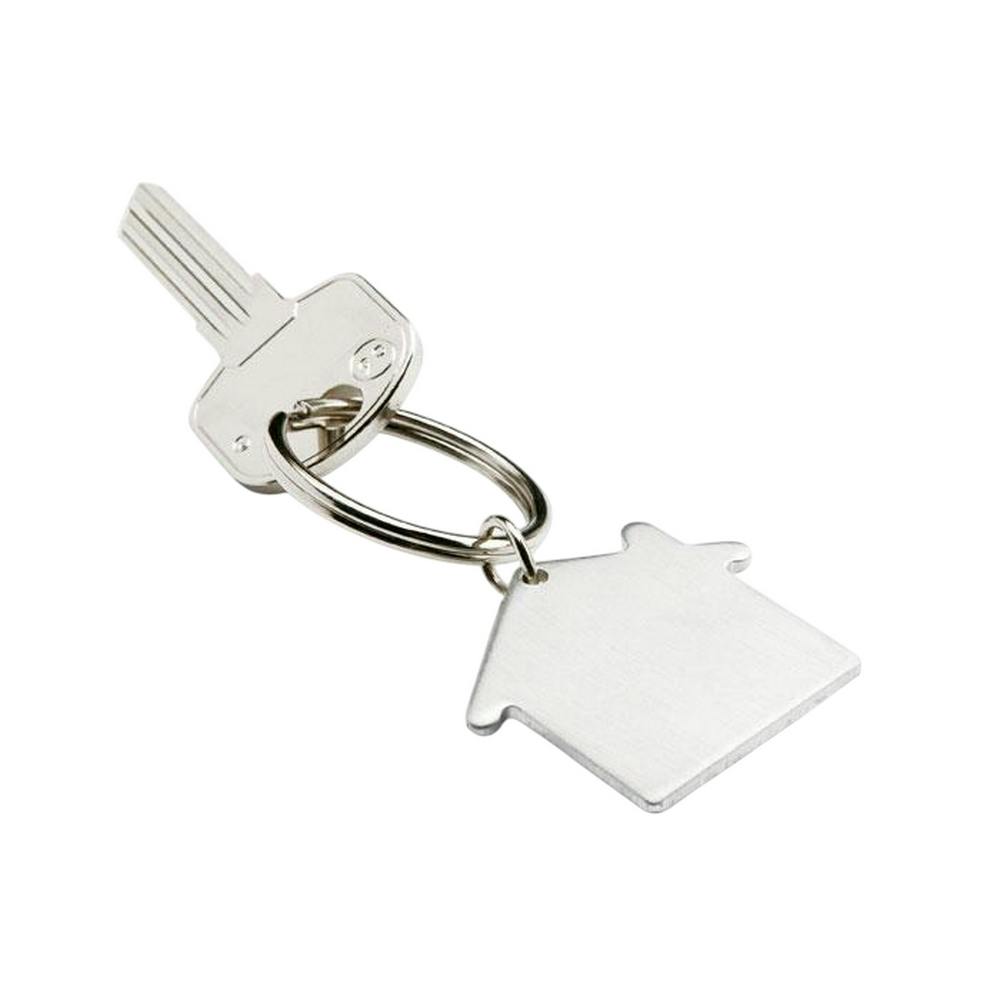 Midocean Silver Heim House Metal Keyring - Matt - One Size - Matt