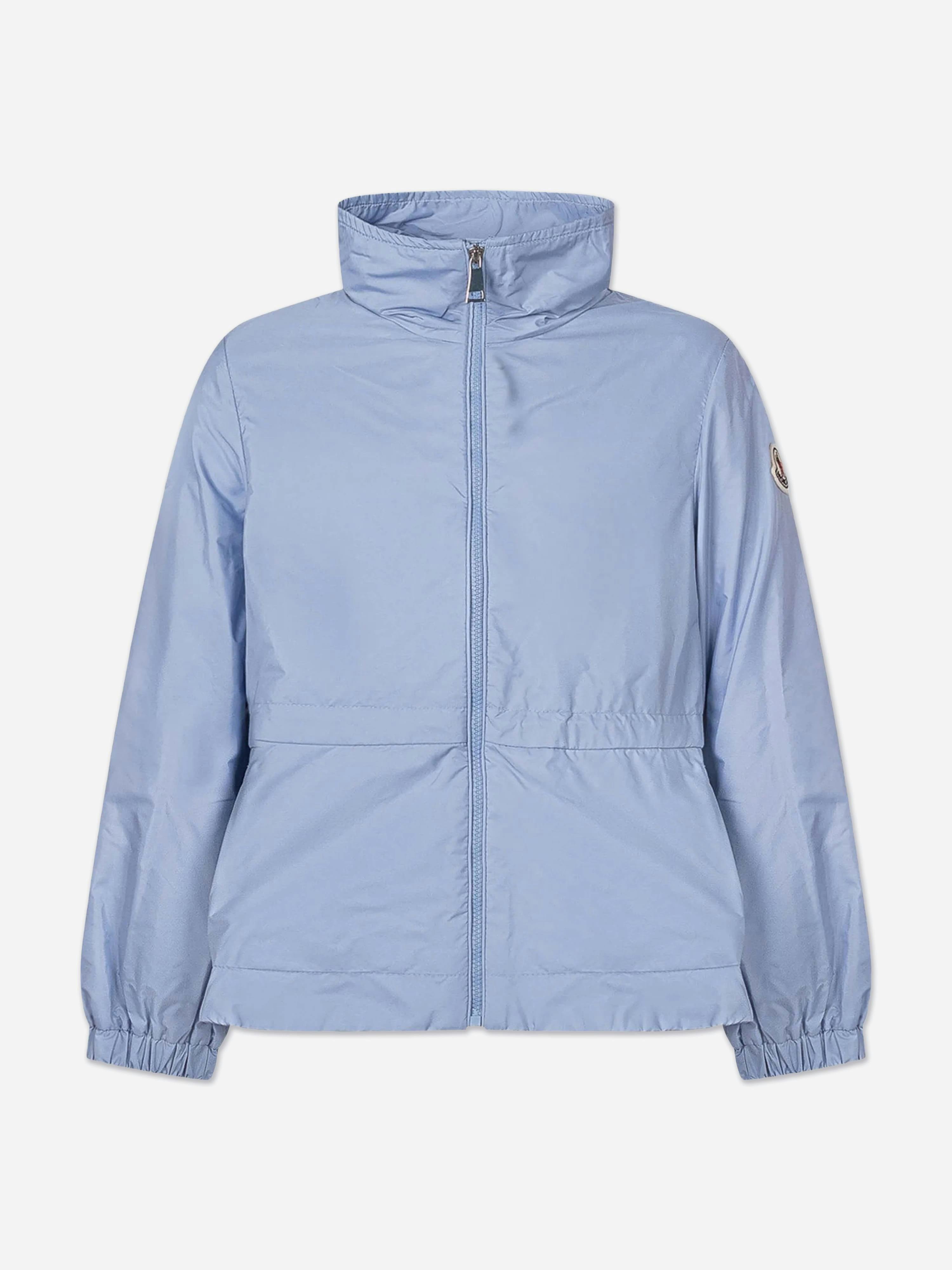 Moncler Enfant Girls Blue Eduarda Jacket In - 6 Yrs