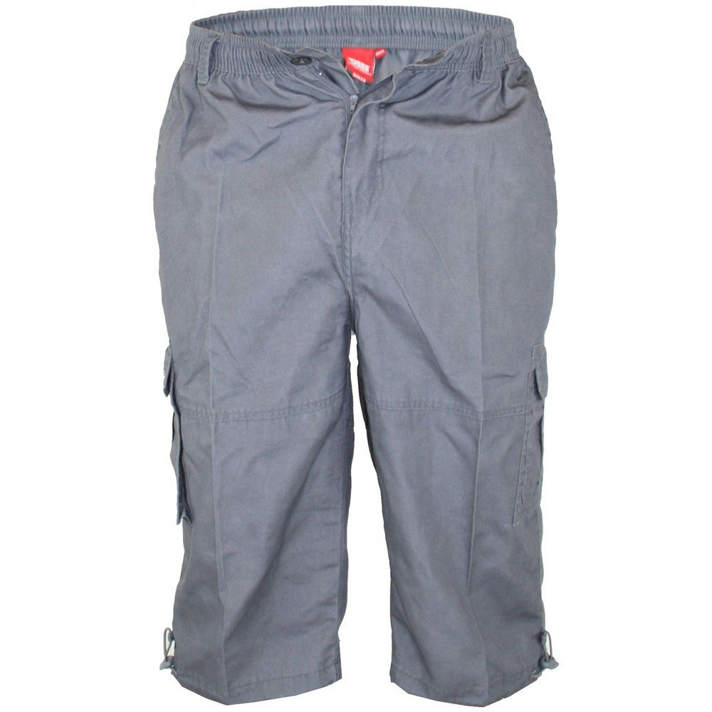 Duke Men's Grey D555 Mason Kingsize Cargo Shorts - Xxl