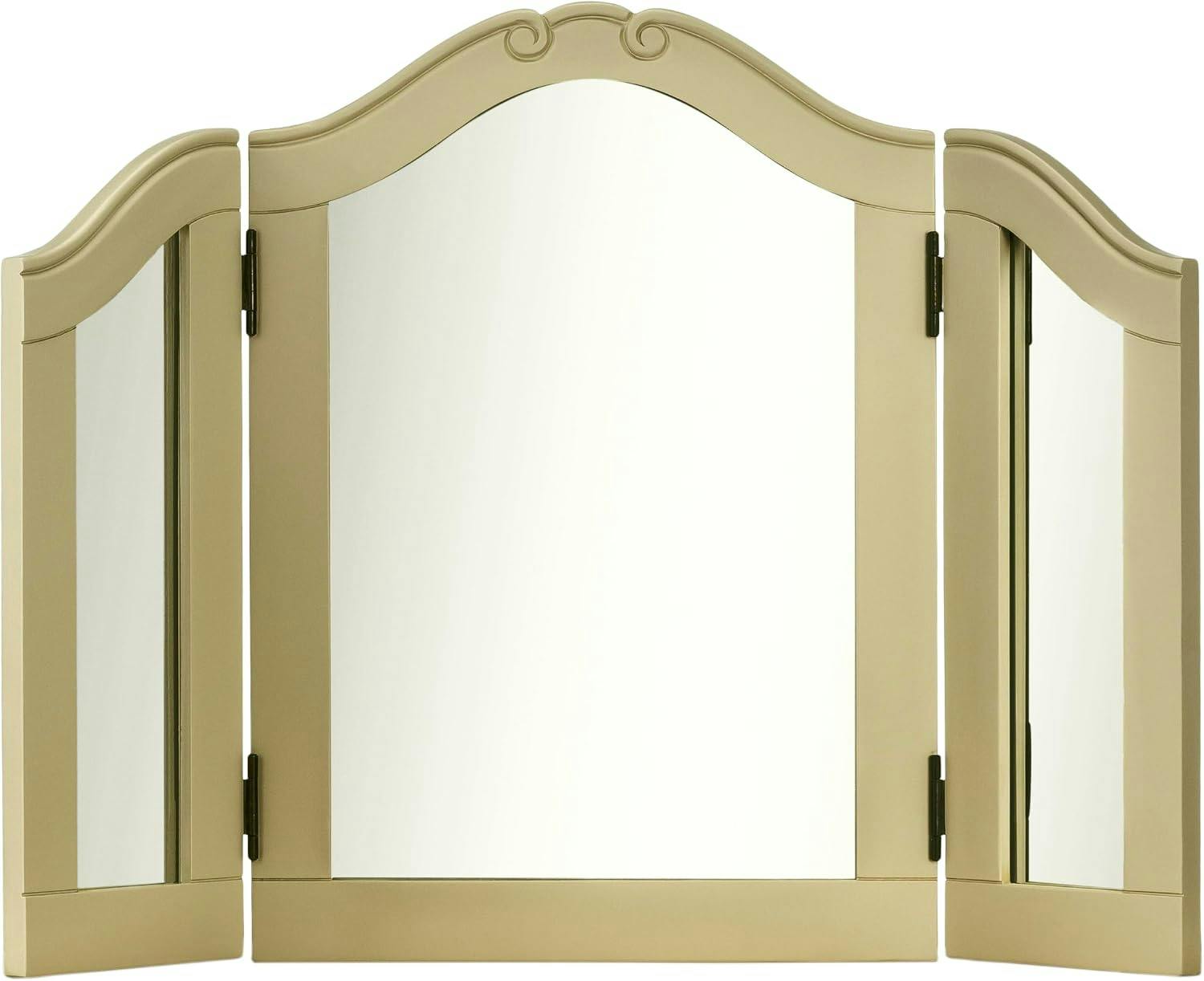 Statement Furniture Juliette Dressing Table 3-Way Mirror - Gold - Image 2