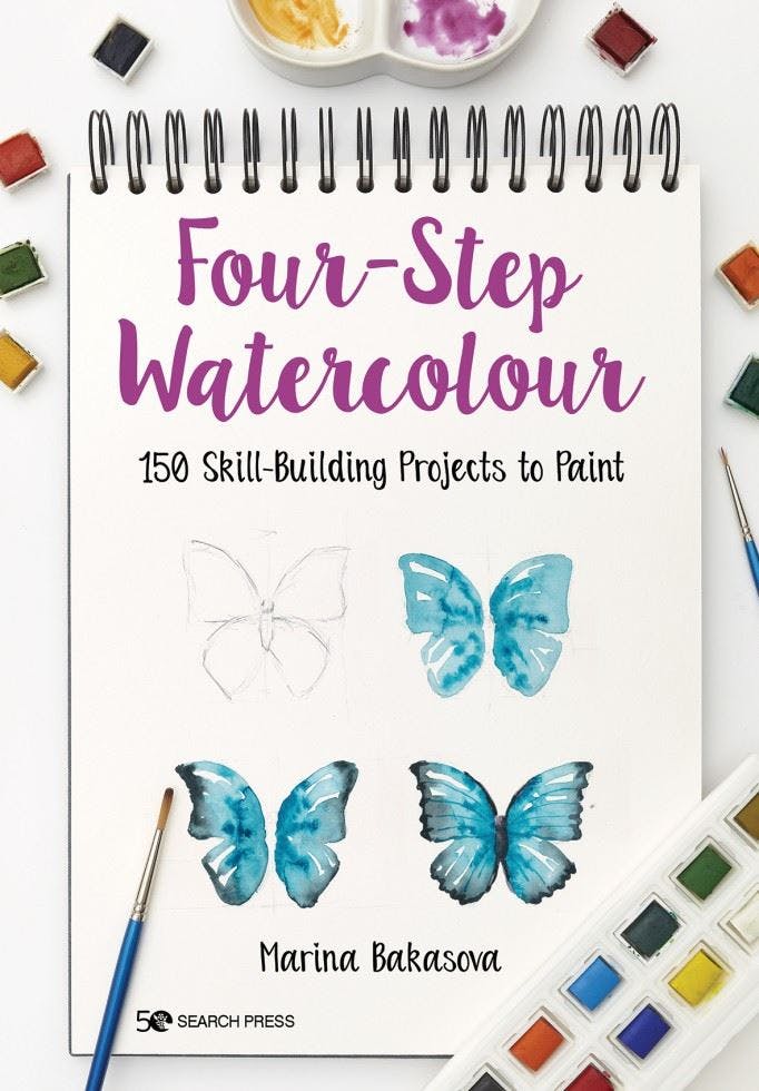 Four-Step Watercolour: 150 Skill-Building Projects to Paint by Marina... - Image 11