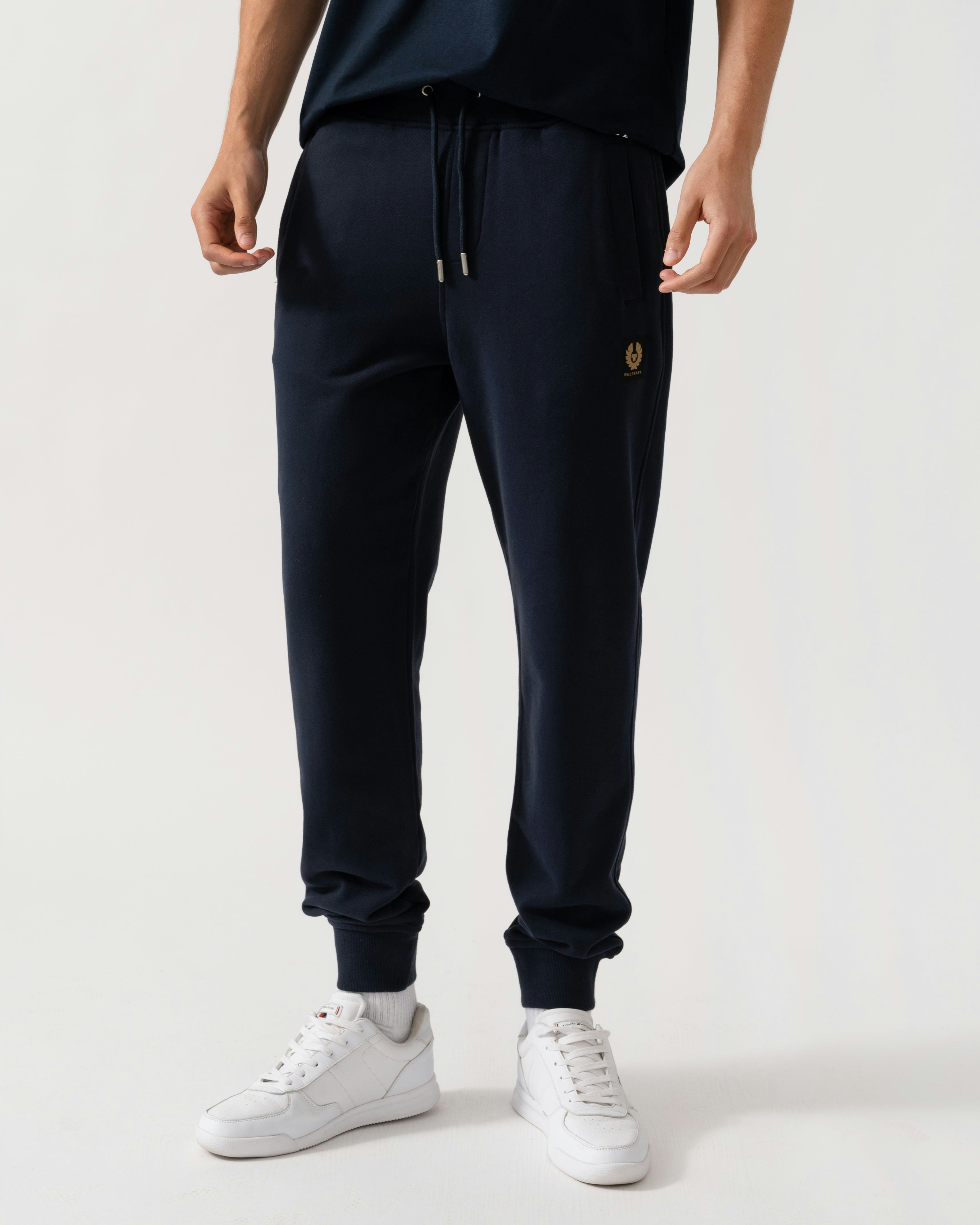 Belstaff Men's Dark Patch Logo Sweatpants - Ink - Ink - Xl