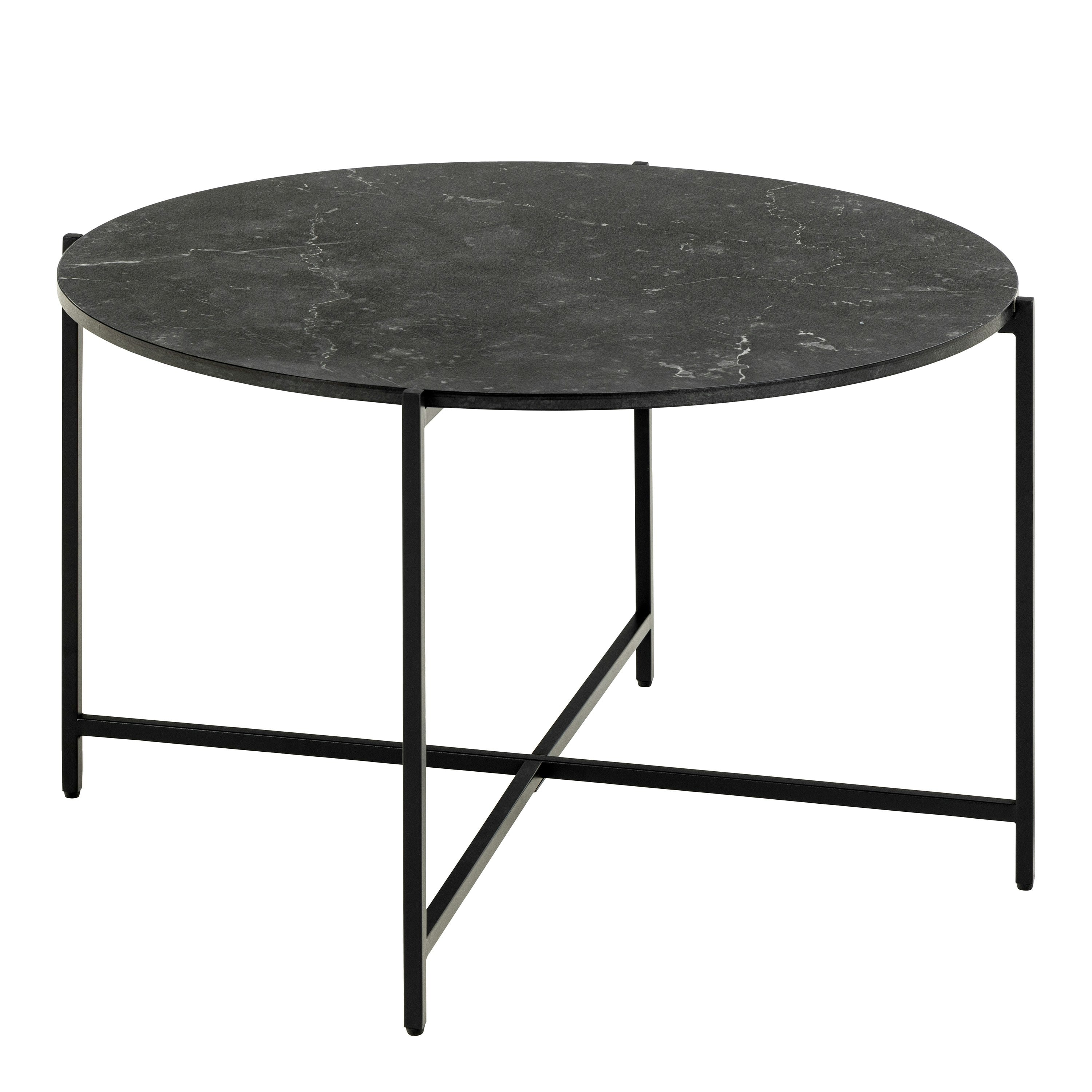 Furniture To Go Lamoine Round Coffee Table Matt Black - Image 5