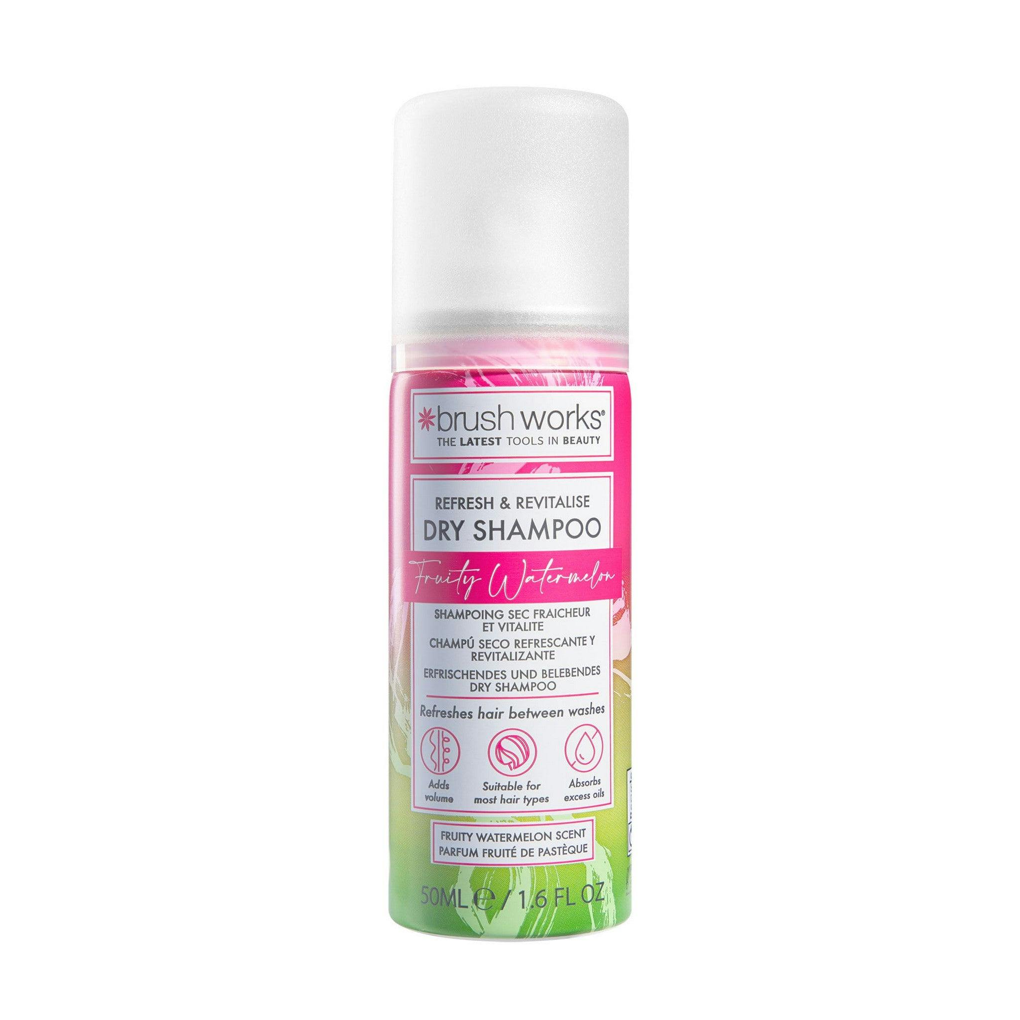 Brushworks Refresh & Revitalise Fruity Watermelon Dry Shampoo - 50Ml