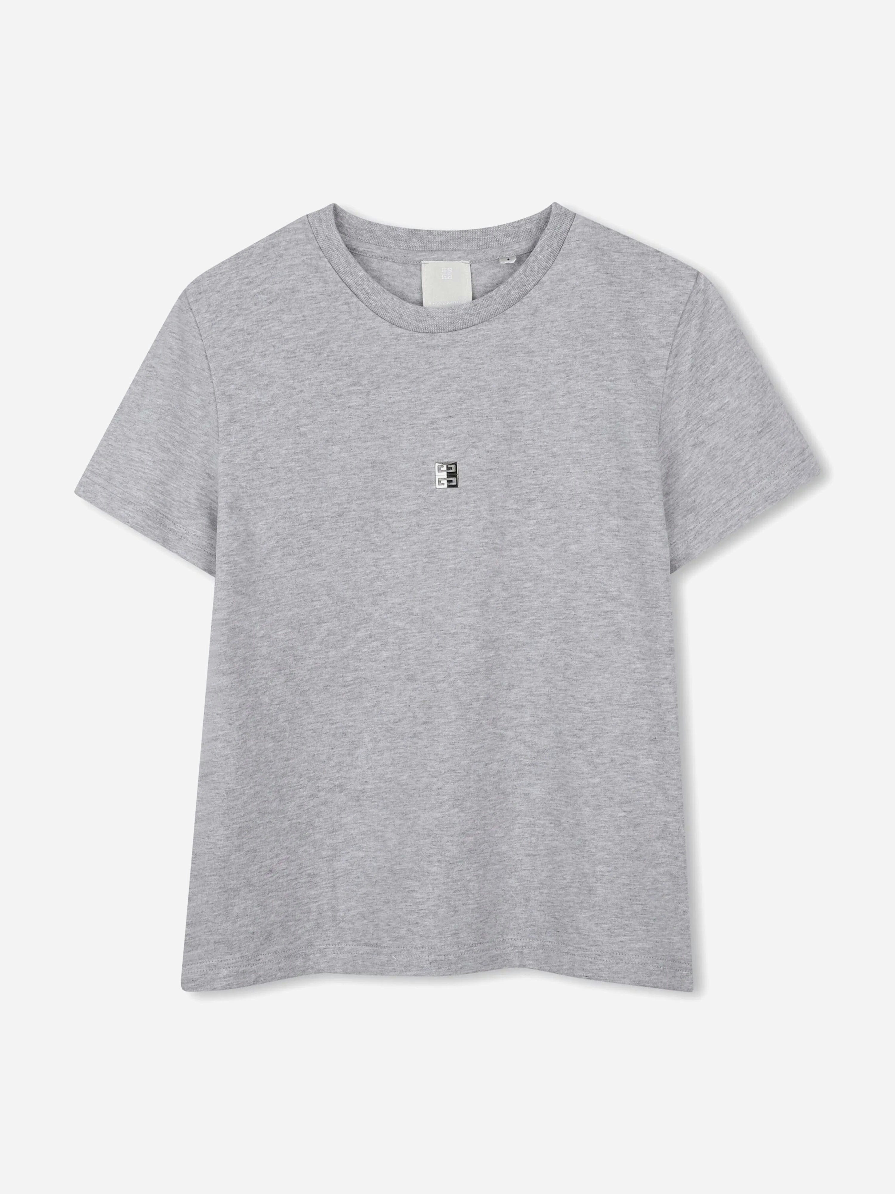 Givenchy Boys Grey Logo T-Shirt In - 6 Yrs