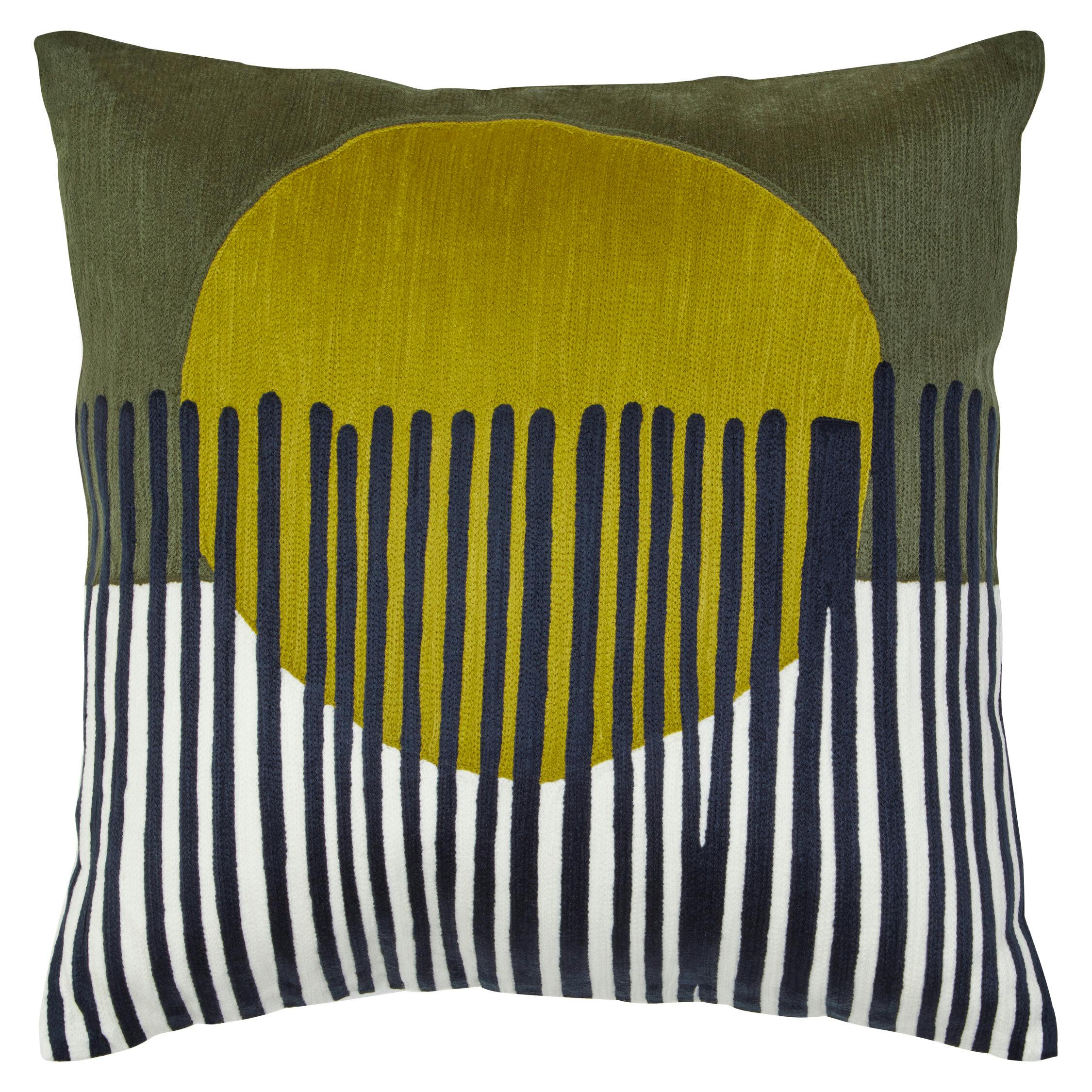 Bosie Ozella Green And White Cushion - Premier Housewares | TJ Hughes - Image 3