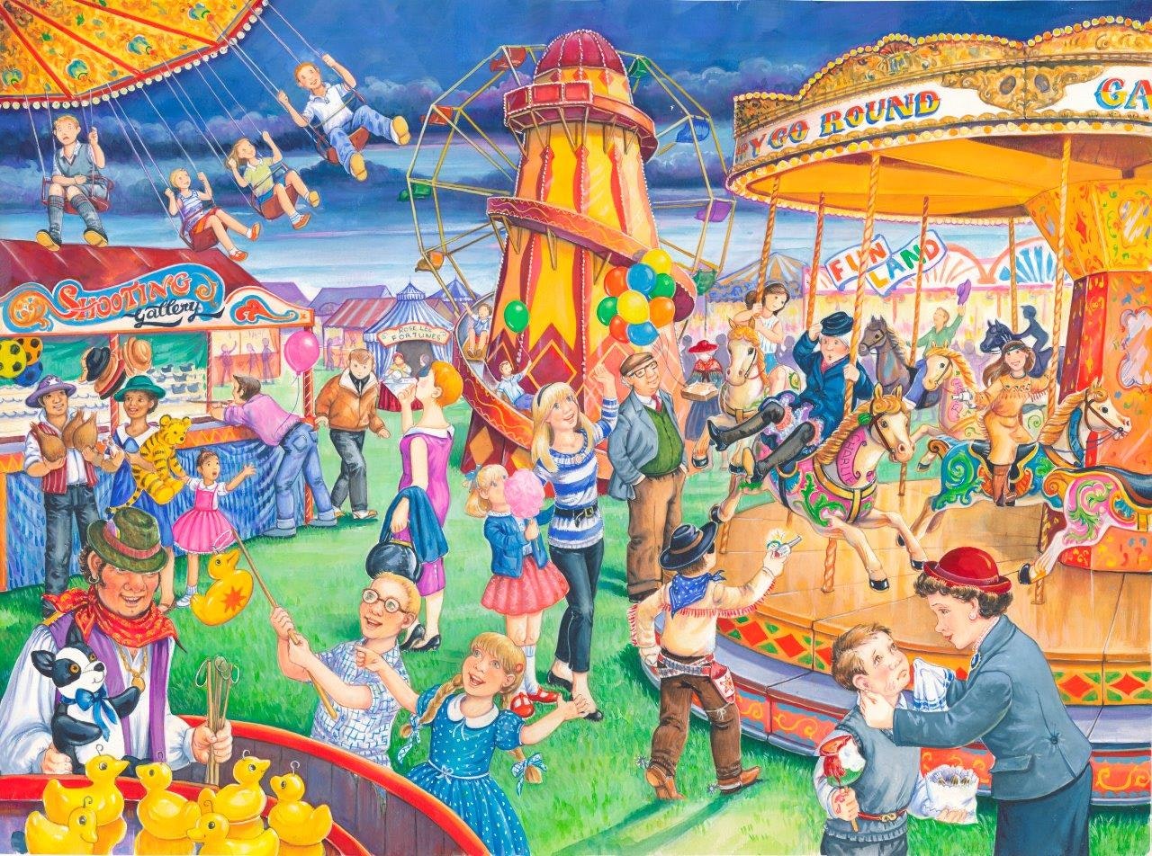 The House Of Puzzles Fairground Rides - Big 250 Piece Jigsaw Puzzle
