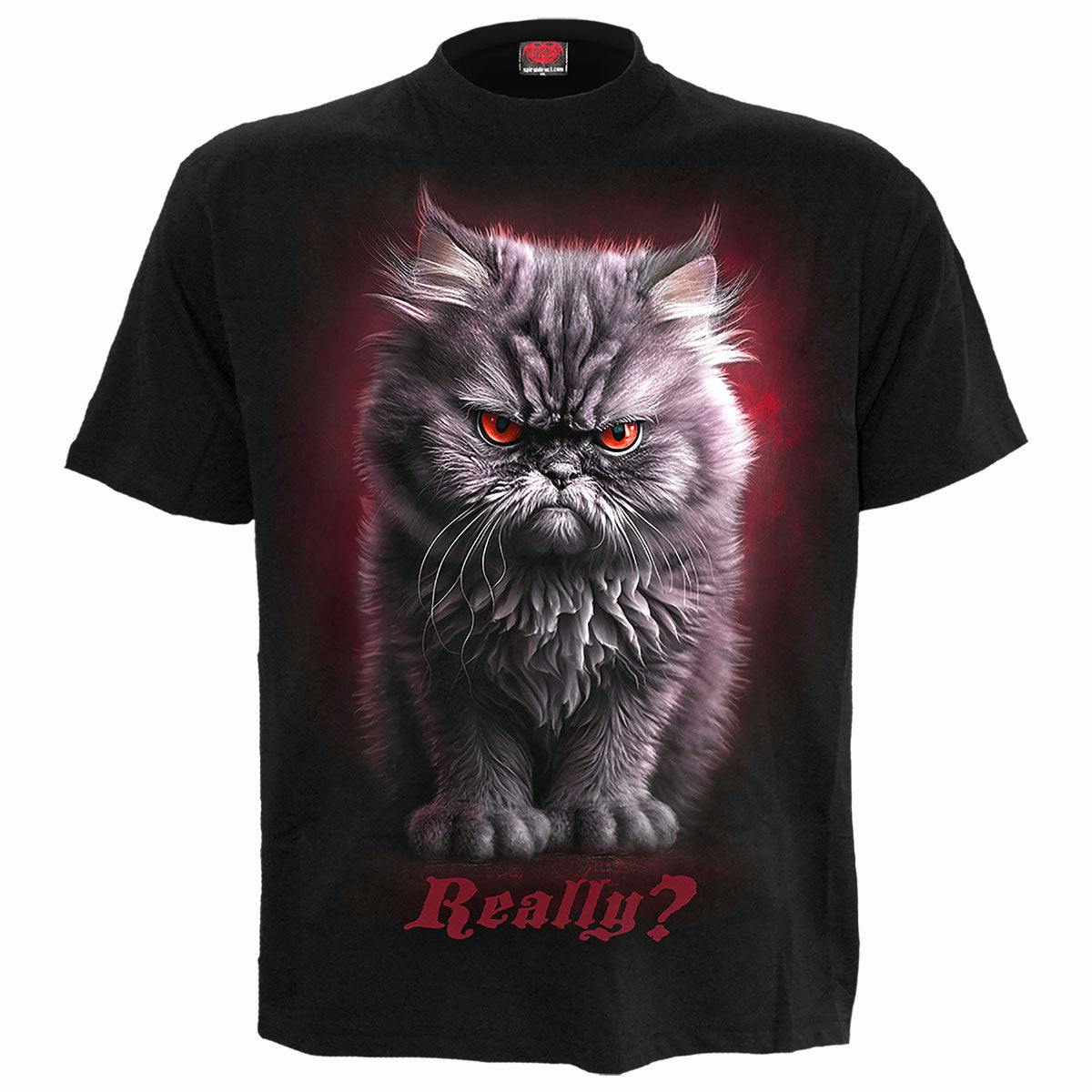 Spiral Direct Black Anger Management - Front Print T-Shirt - Xxl - Digital - Digital