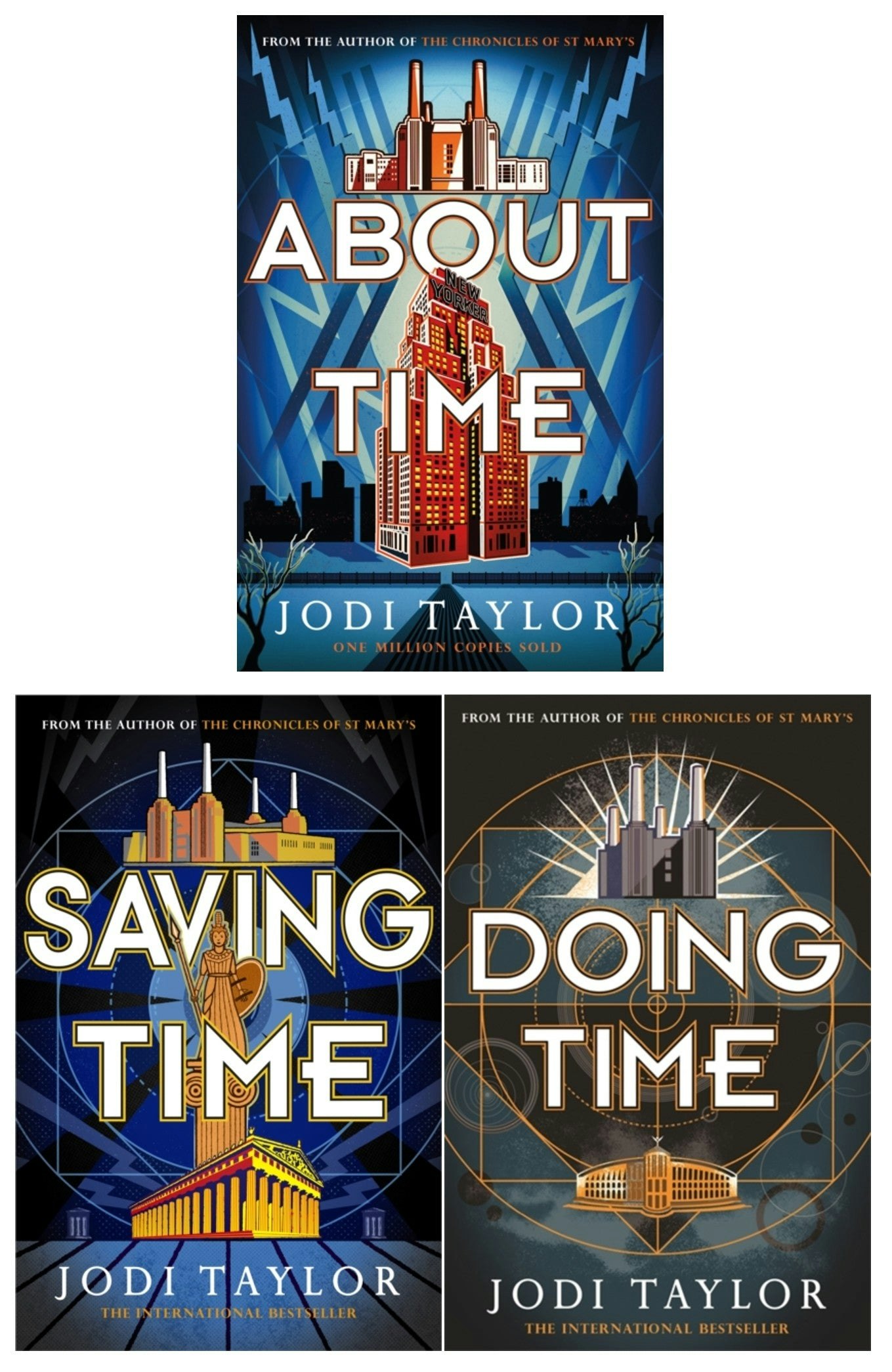 Headline Jodi Taylor Time Police Series 3 Books Set Saving Time, About Time, Doing Time