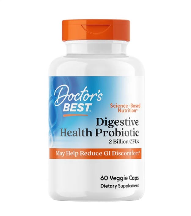 Doctor's Best Digestive Health Probiotic 2 Billion With Lactospore - 60 Vcaps