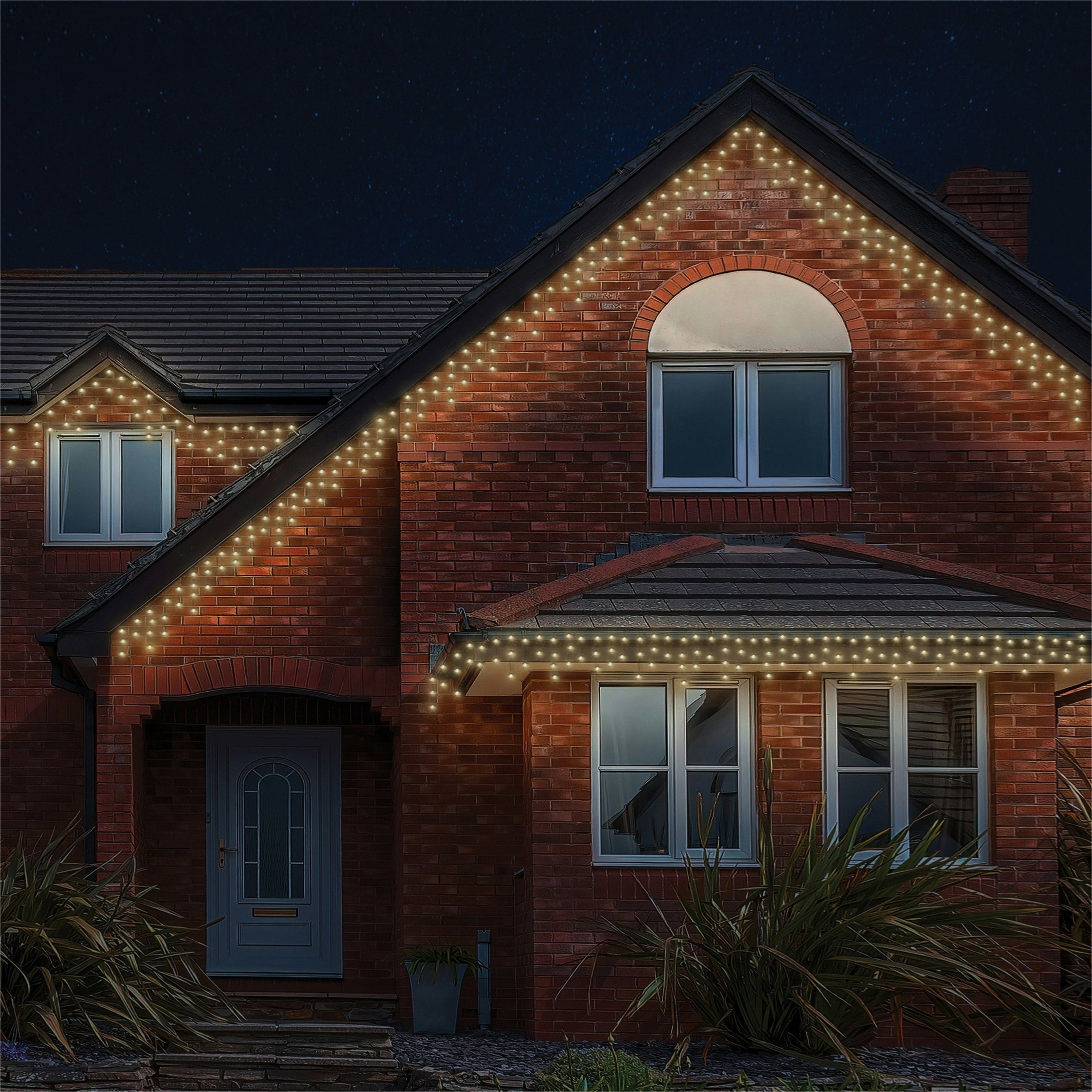Rackhams Black Icicle Lights Rubber 60/40/20 Drop 6M