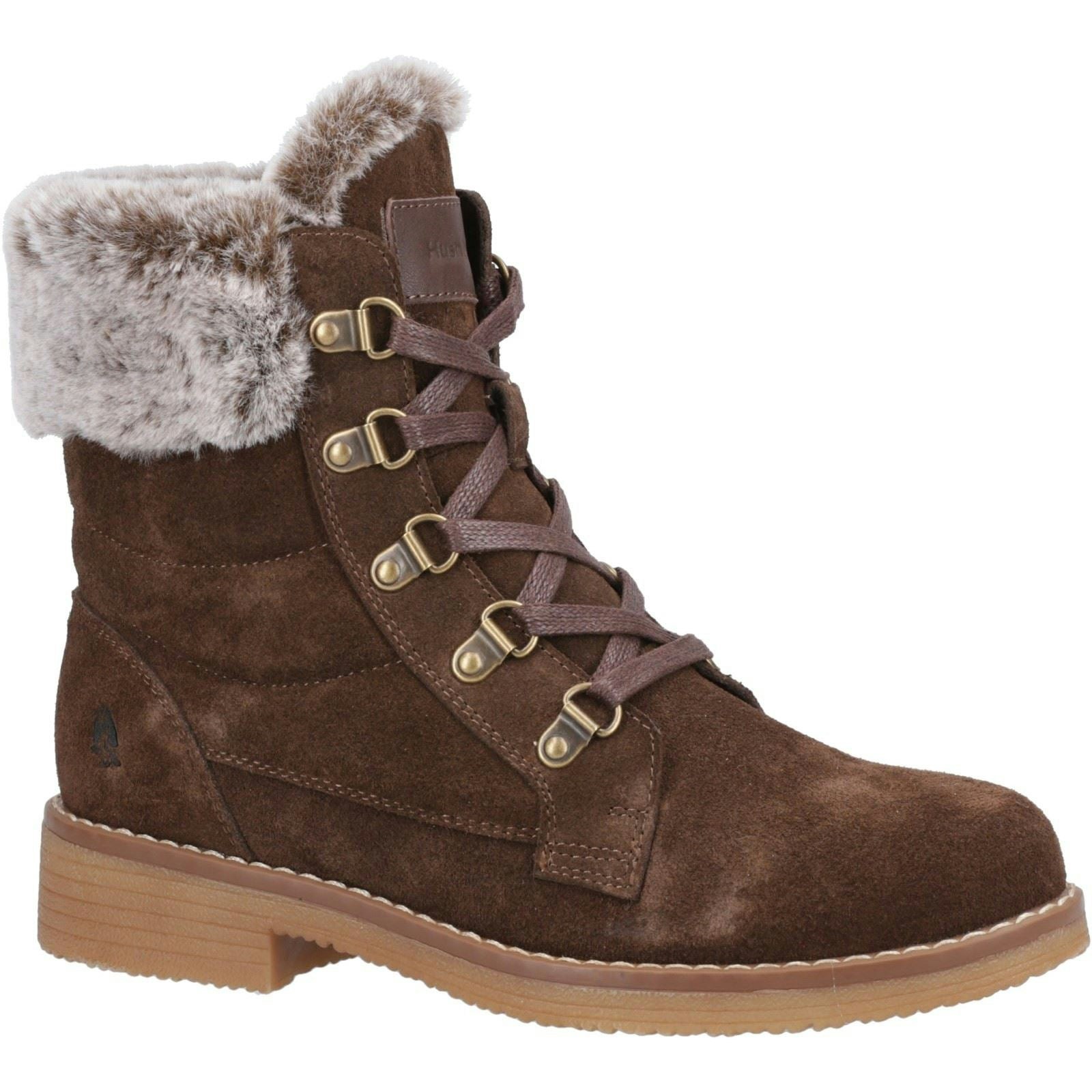 Hush Puppies Women's Florence Mid Boots In Chocolate - Size 3