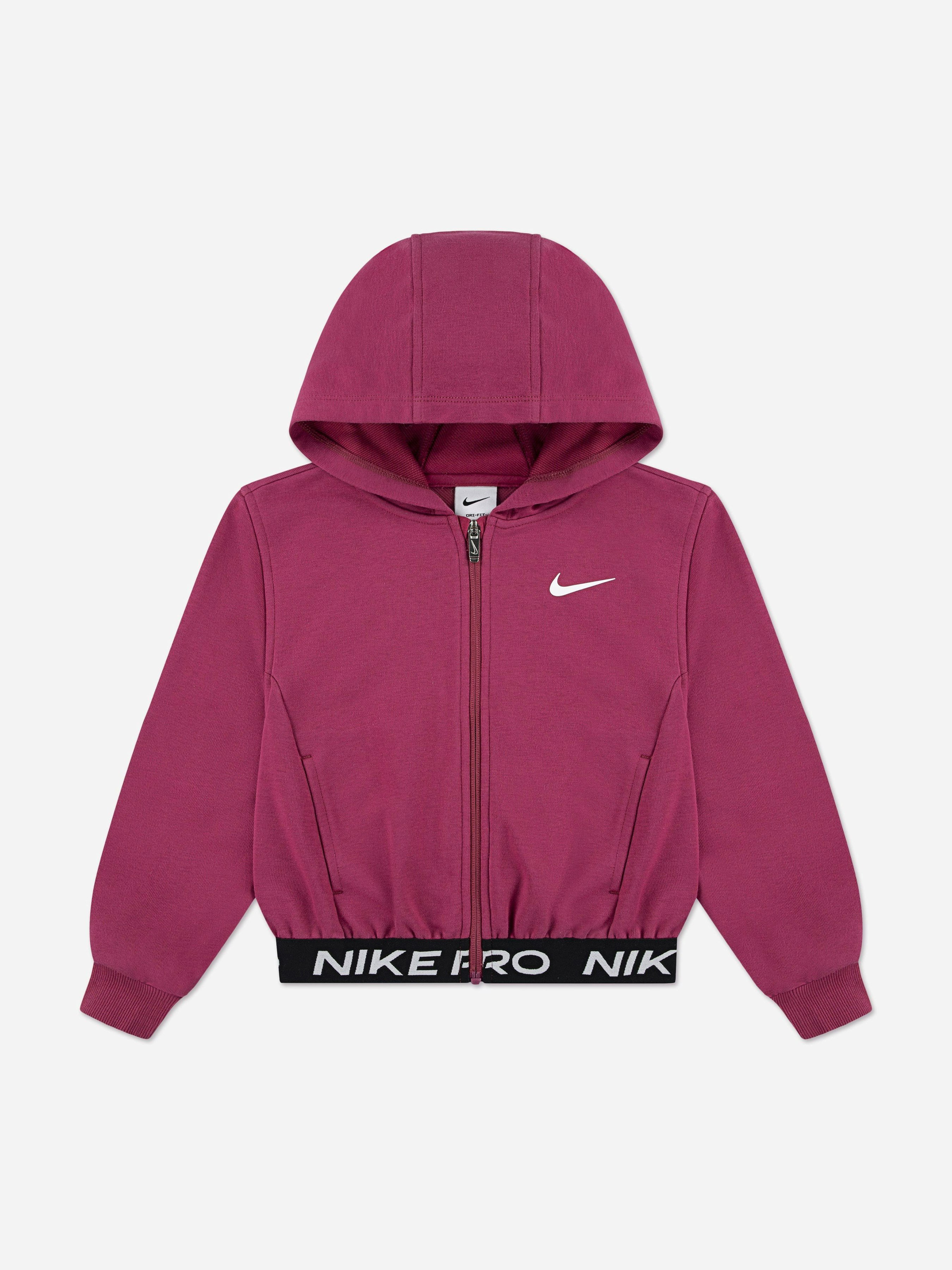Nike Girls Pink Np Essentials Zip Up Top In - 3 - 4 Yrs