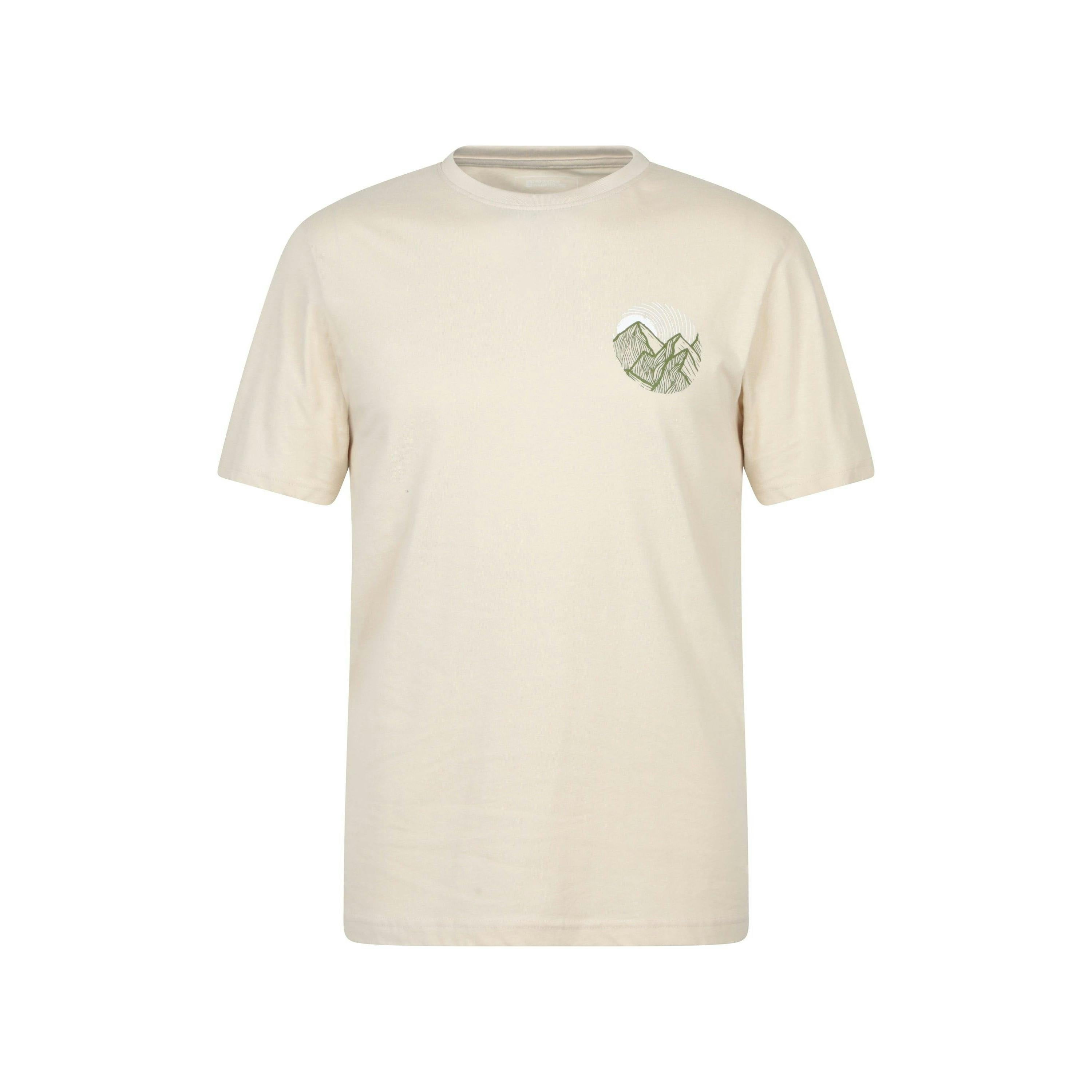 Mountain Warehouse Men's White Valley Organic T-Shirt - Off - Xs - Off - 100% Organic Cotton
