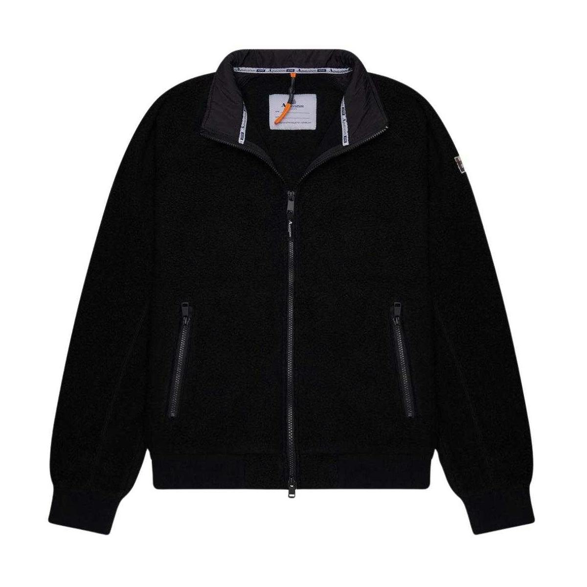Aquascutum Men's Black Sherpa Active Jacket - Xl - 100% Polyester