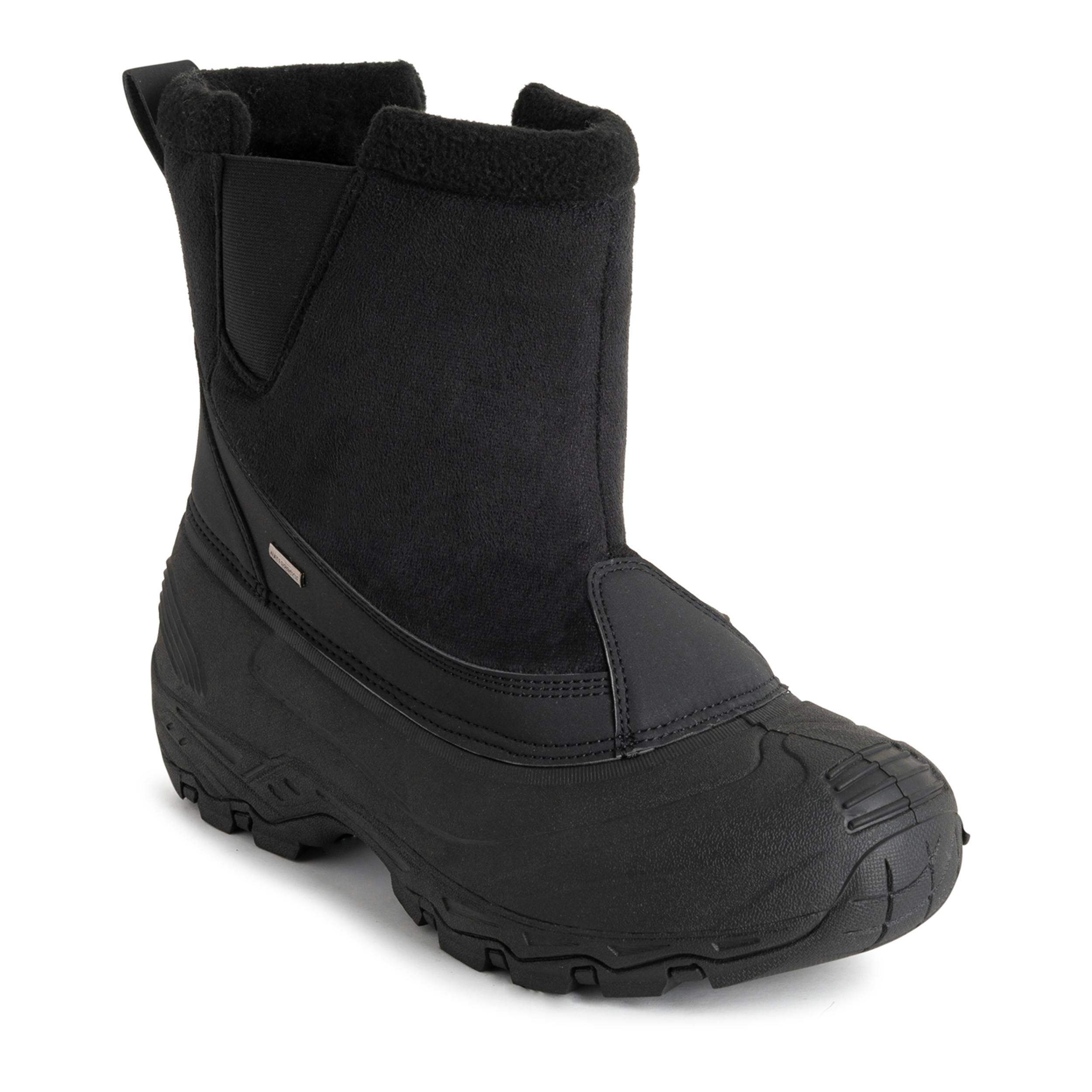 Viva Women's Black Faux Fur Thermal Waterproof Outdoor Snow Winter Calf Boots - 8 - Pull On