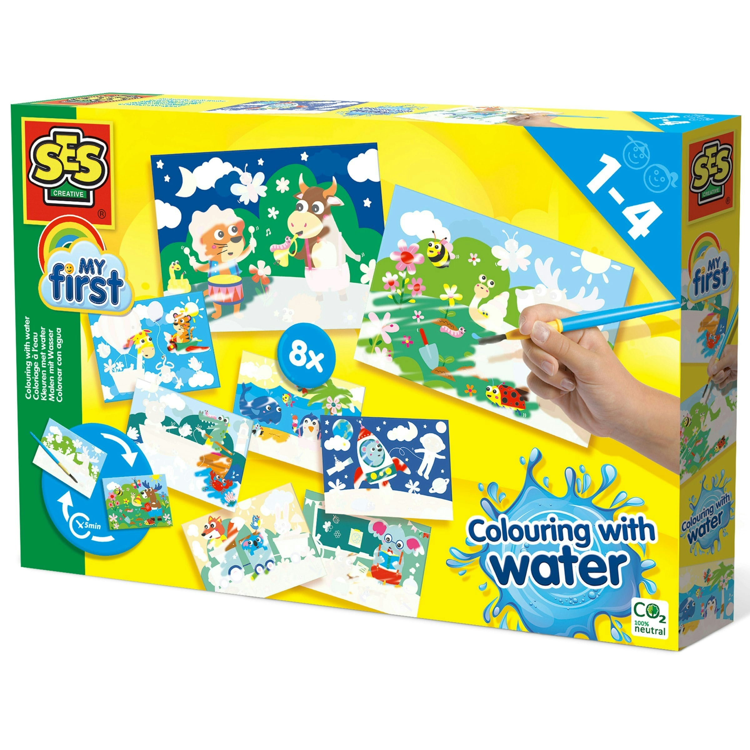 Ses Creative Colouring With Water - Hidden Animals Mega Set