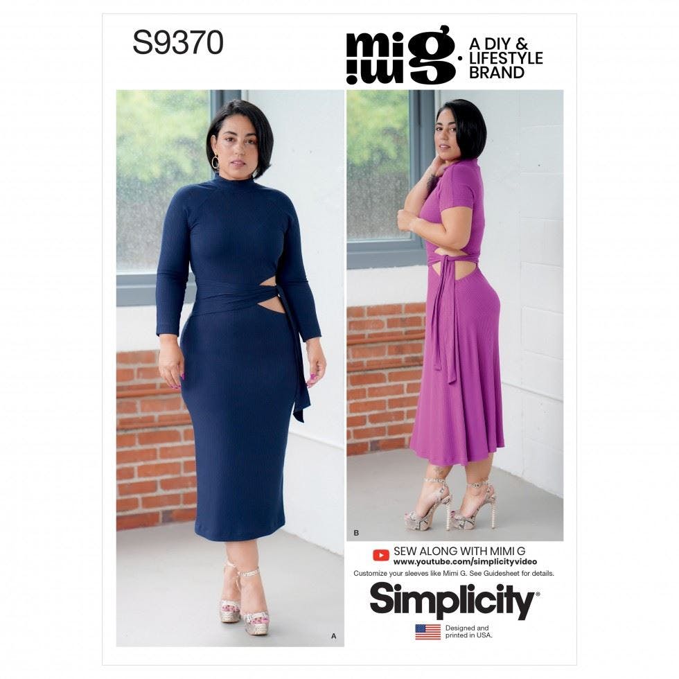 Simplicity Women's Sewing Pattern 9370, Dresses For H5 (6-8-10-12-14) - Intermediate - U5 (16-18-20-22-24)