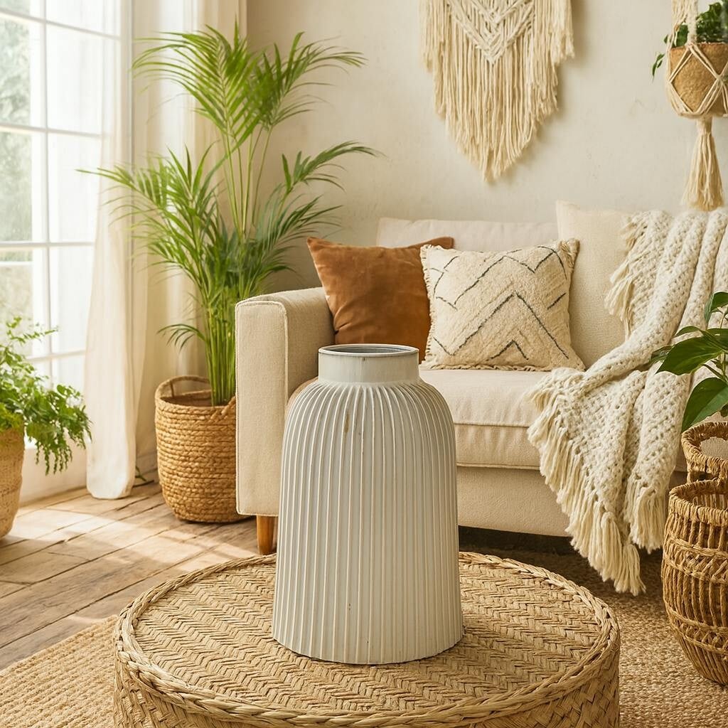 Rackhams White Forge Large Ceramic Bell Vase