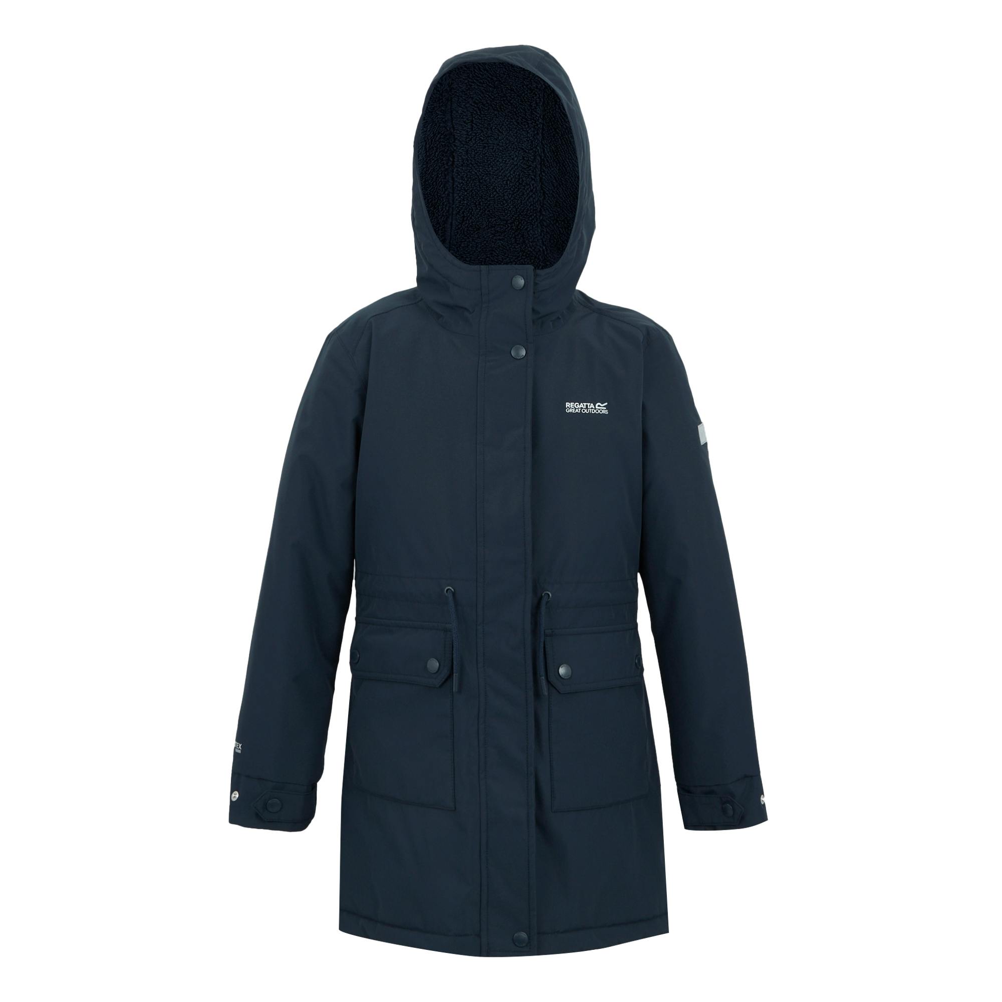 Regatta Kids Valenta Waterproof Jacket - Navy - 9-10 Years - Navy - 100% Polyester