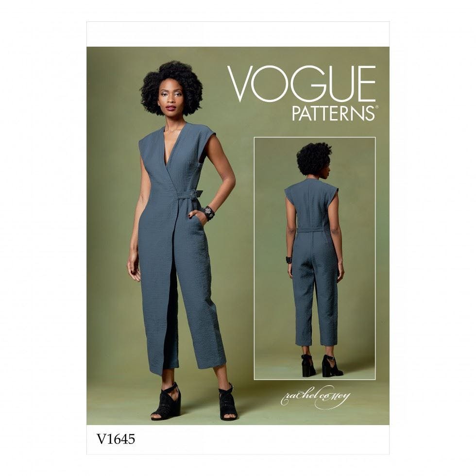 Vogue Women's Sewing Pattern 1645, Jumpsuits For Y (Xsm-Sml-Med) - Advanced - Z (Lrg-Xlg)