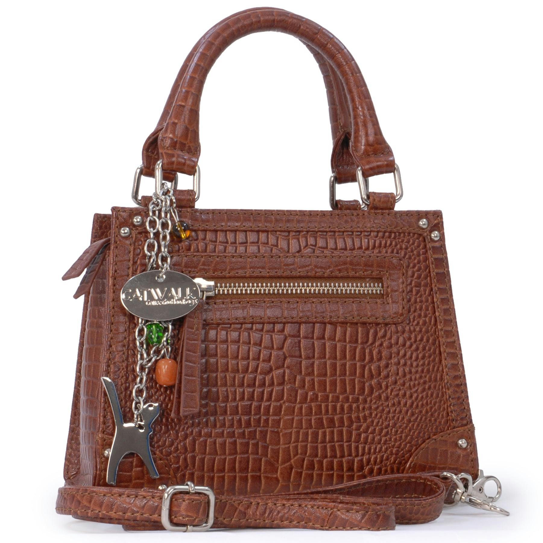 Catwalk Collection Handbags Brown Raven - Crossbody Bag