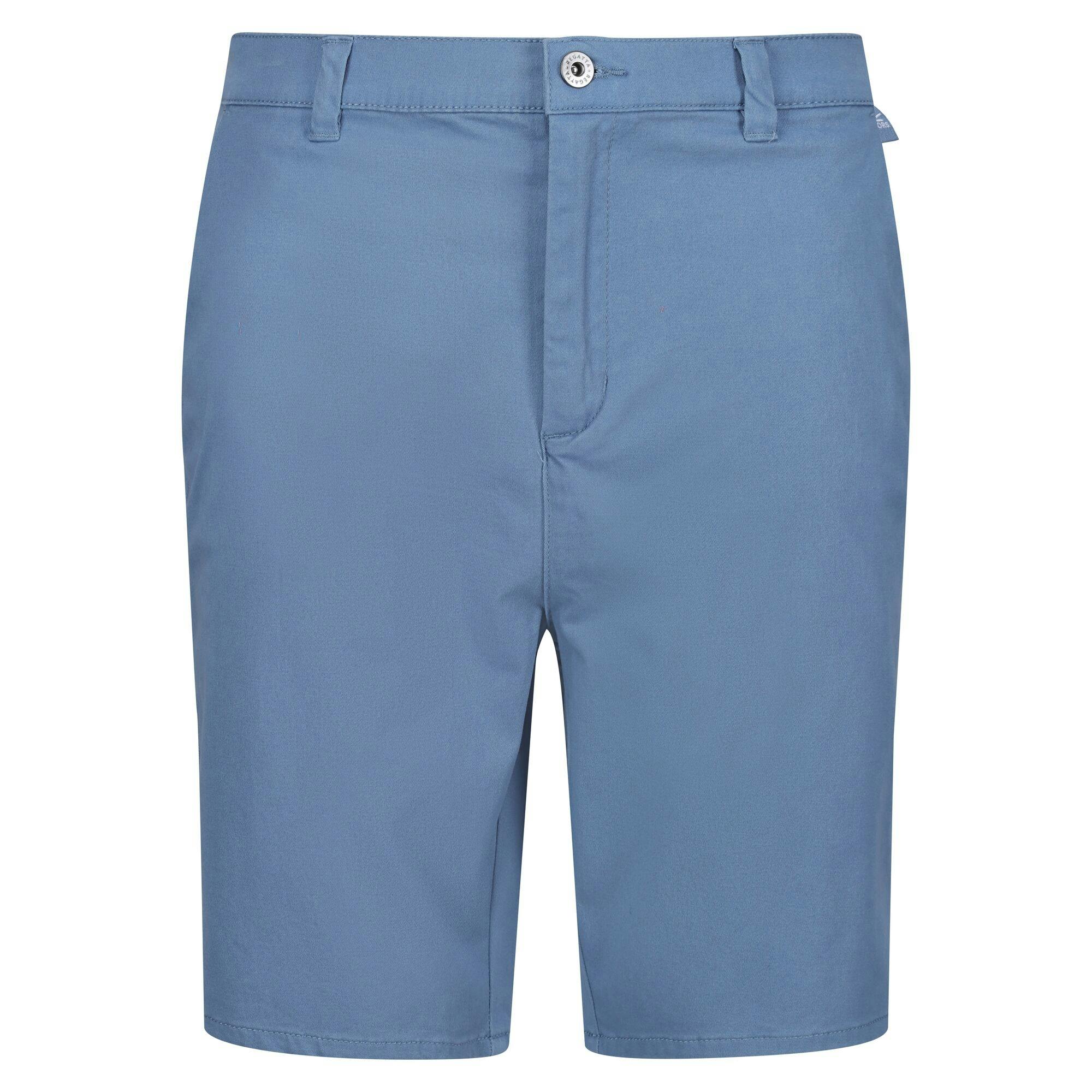 Regatta Men's Blue Sabden Chino Shorts - Coronet - 40R - Coronet - 98% Cotton/2% Elastane