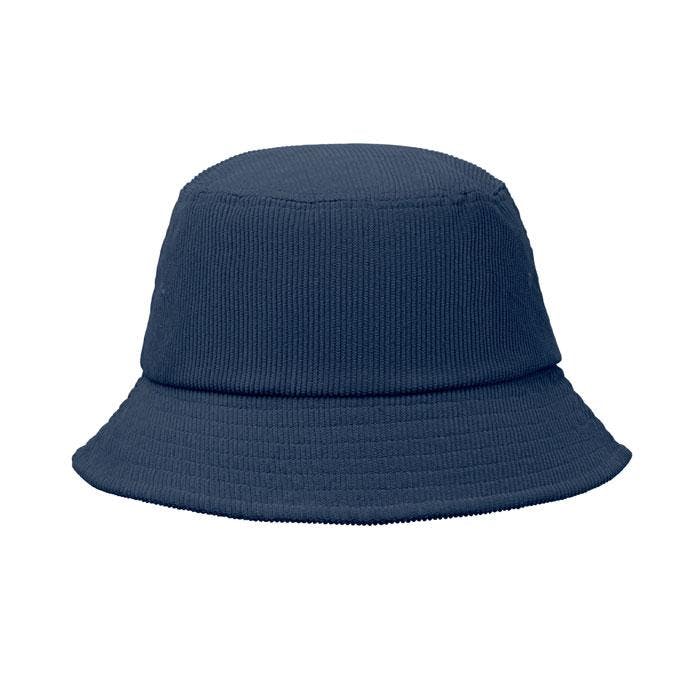 Midocean Blue Scoop Plain Corduroy Bucket Hat - One Size - 100% Polyester