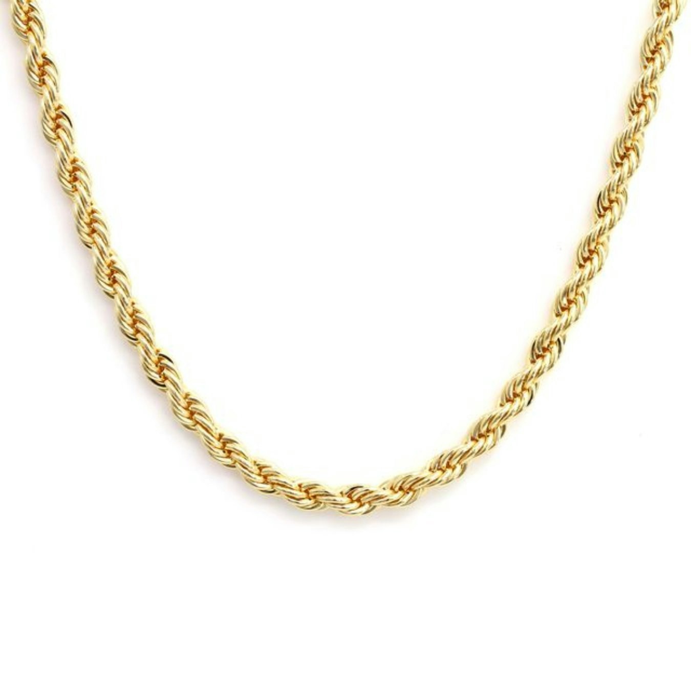 Say It With Yellow/Gold Rope Necklace - Plated