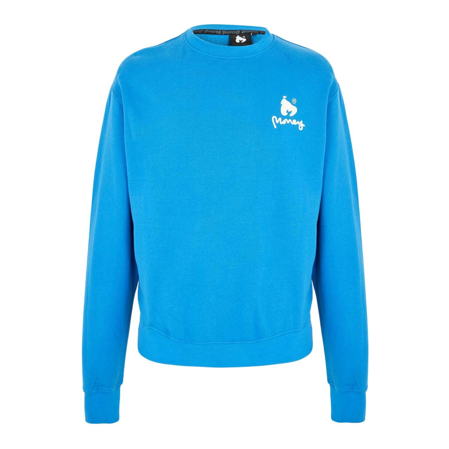Money Unisex Blue Adult Combo Ape Cotton Crew Neck Regular Sweatshirt