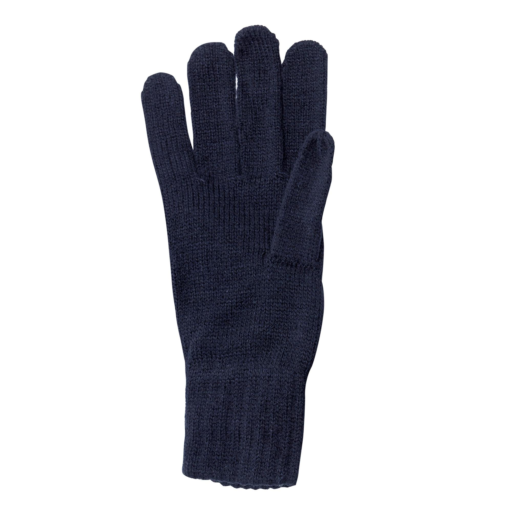 Regatta Unisex Knitted Winter Gloves - Navy - One Size - Navy - 100% Acrylic