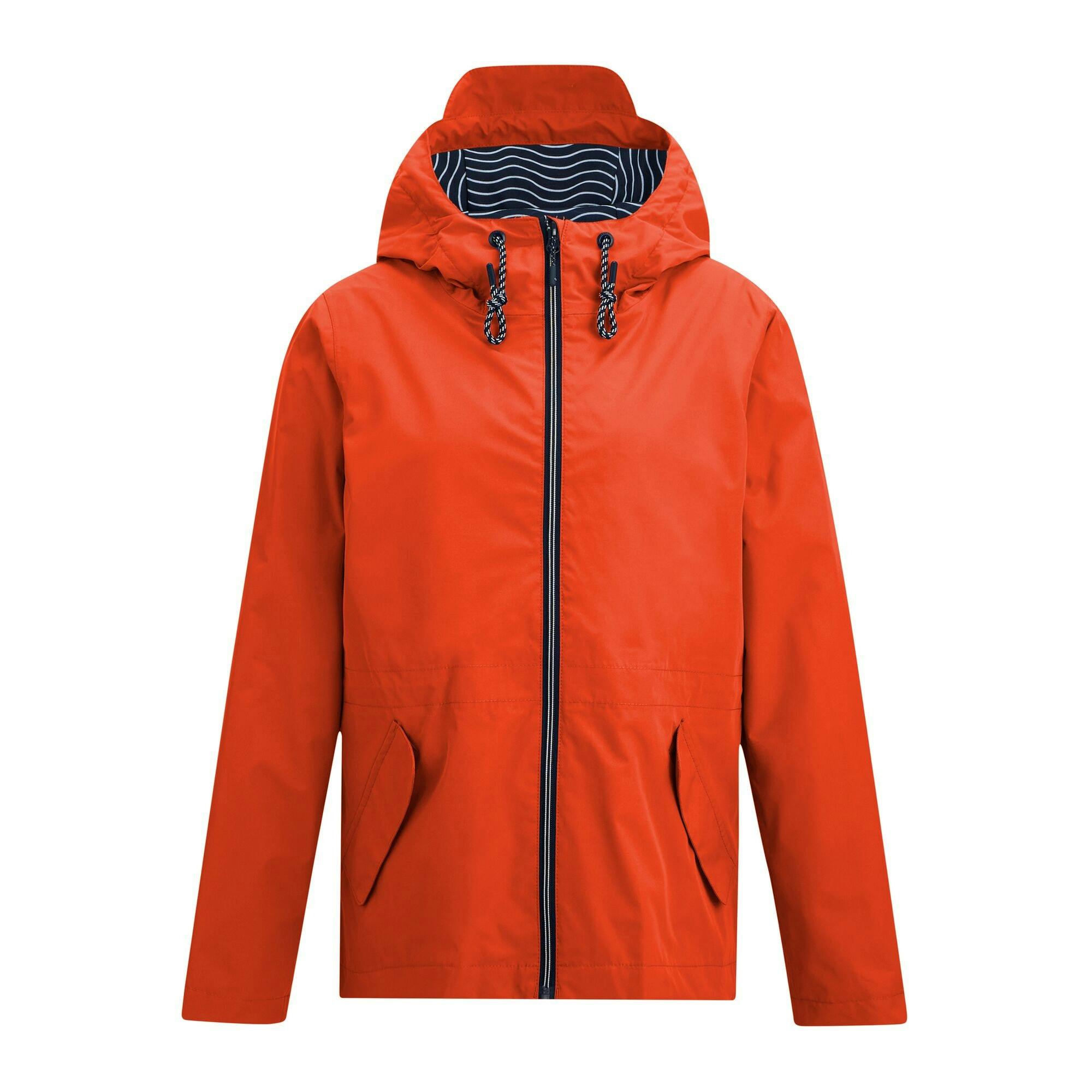 Regatta Women's Bayletta Grid Distress Waterproof Jacket - Tangerine Tango - 16 Uk - Tangerine Tango - 62% Polyester/38% Recycled Polyester