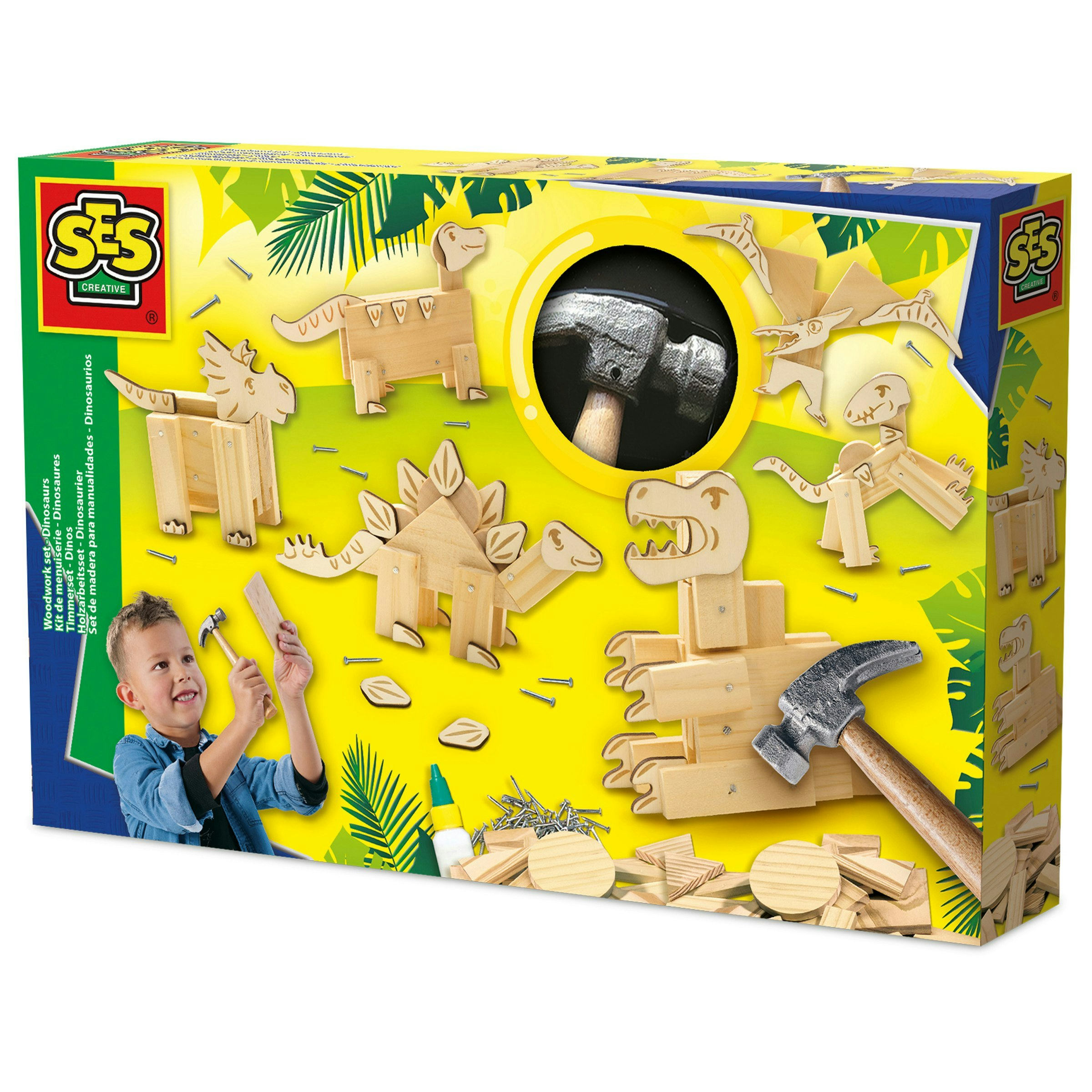 Ses Creative Woodwork Set - Dinosaurs