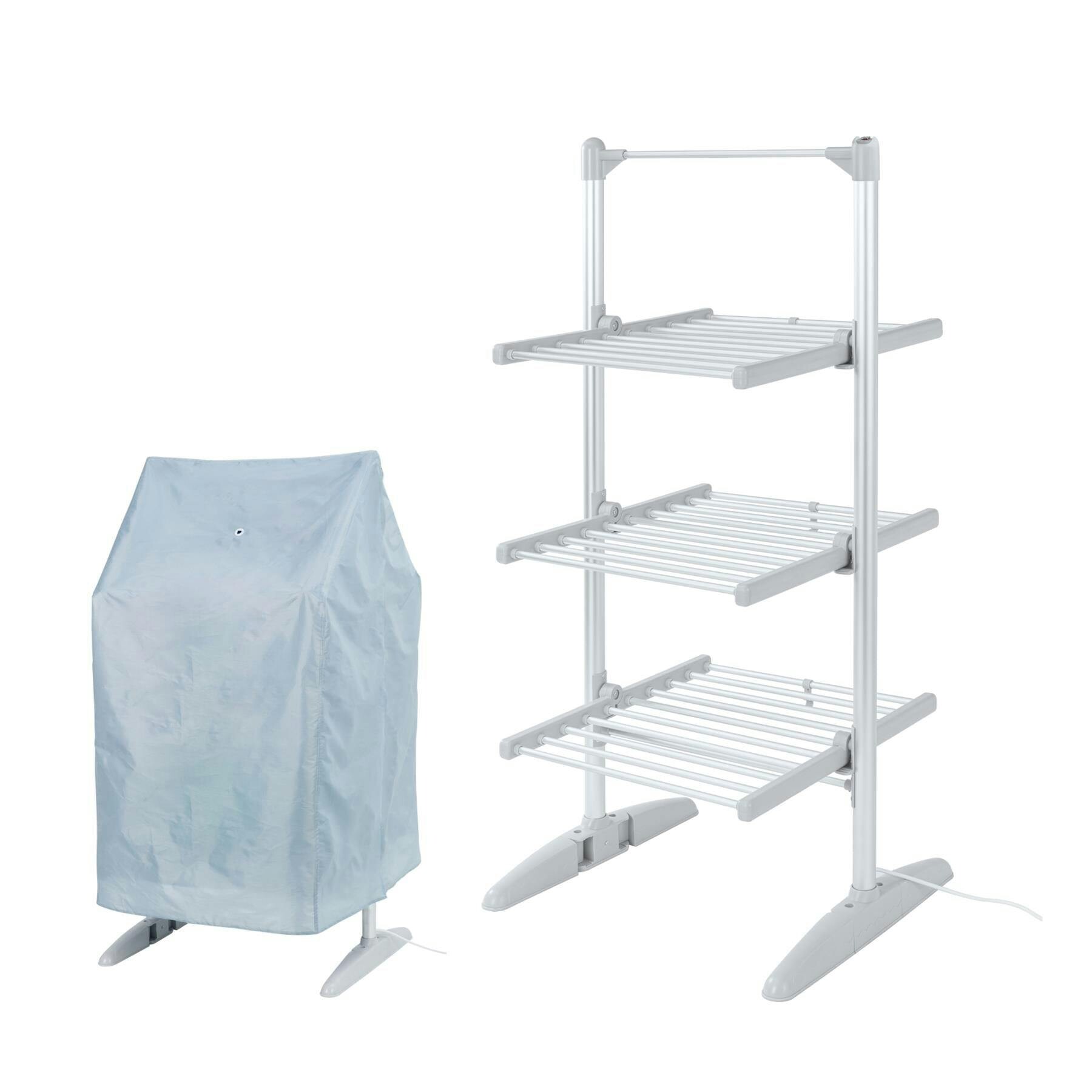 Rediffusion 3 Tier Compact Heated Clothes Airer With Cover