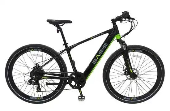 Basis Black/Green Protocol Hybrid Electric Bike, 7Ah, 700C Wheel