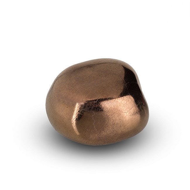 Rackhams Bronze/Gold Ceramic Cuddle Stone Keepsake Collection - / High Shine