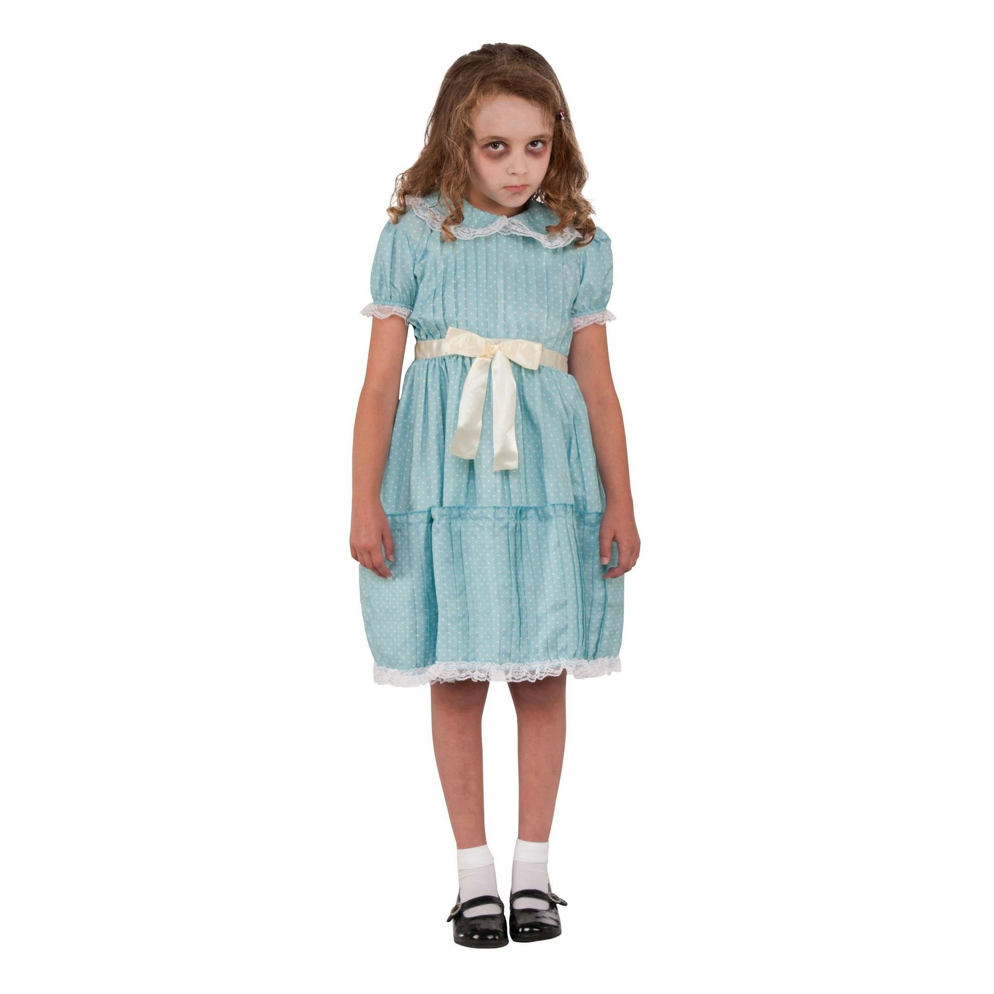 Bristol Novelty Girls Blue Childrens Creepy Sister Costume - M