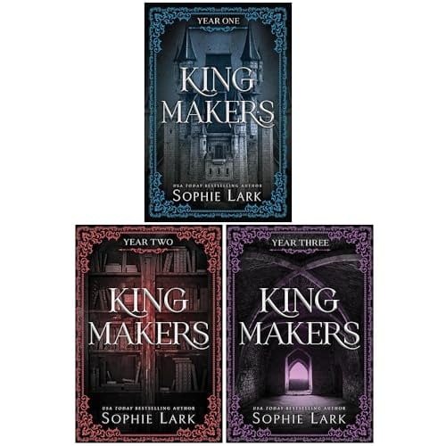 Bloom Books Girls Dark Kingmakers Series Books Collection Set By Sophie Lark (Kingmakers Year One, Kingmakers Year Two And Kingmakers Year Three) Size 3