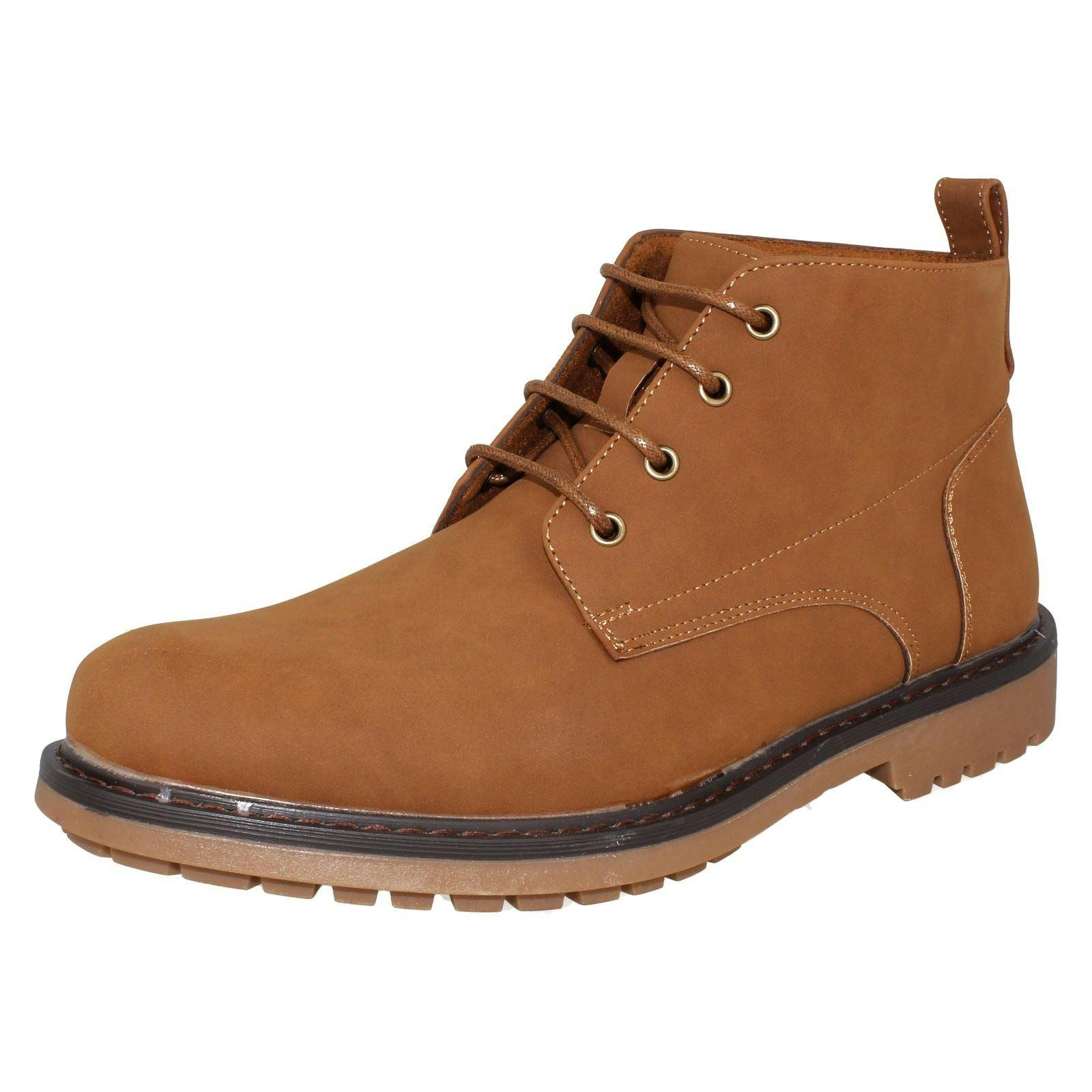 Thomas Blunt Men's Casual Low Lace Up Ankle Boots A3083 - Tan - Uk 11