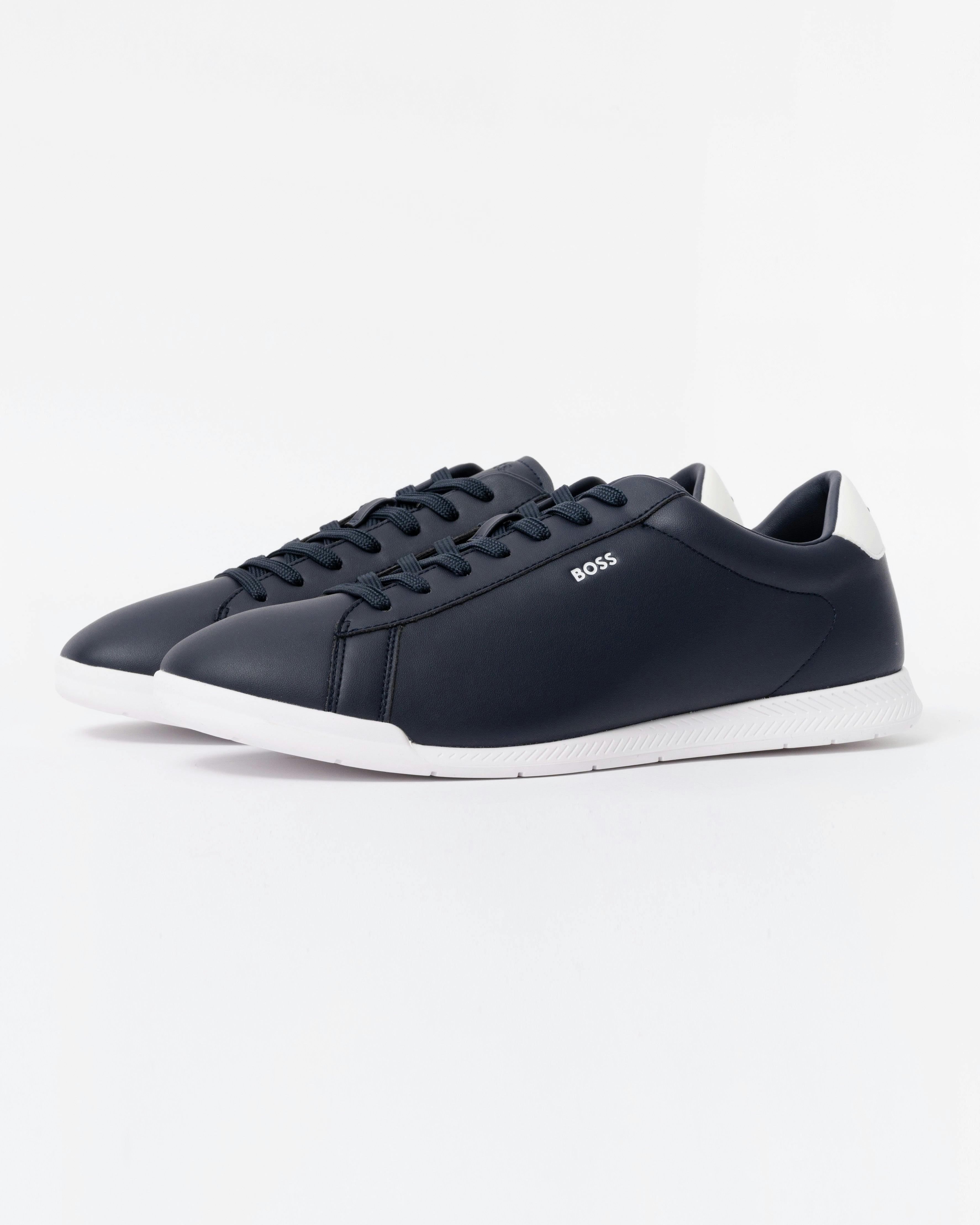 Boss Men's Orange/Dark/Blue Nitan Lowp Pltd Trainers - 401 - 401 - Uk11 Eu45 Us12