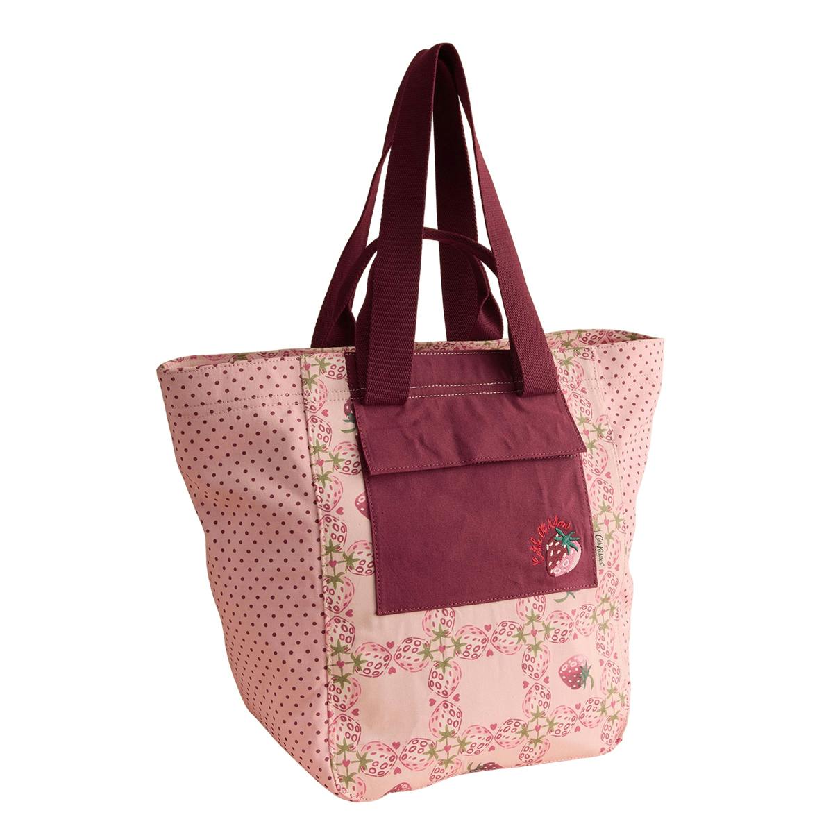 Cath Kidston Pink Strawberry Tote Bag - Raspberry - One Size - Raspberry