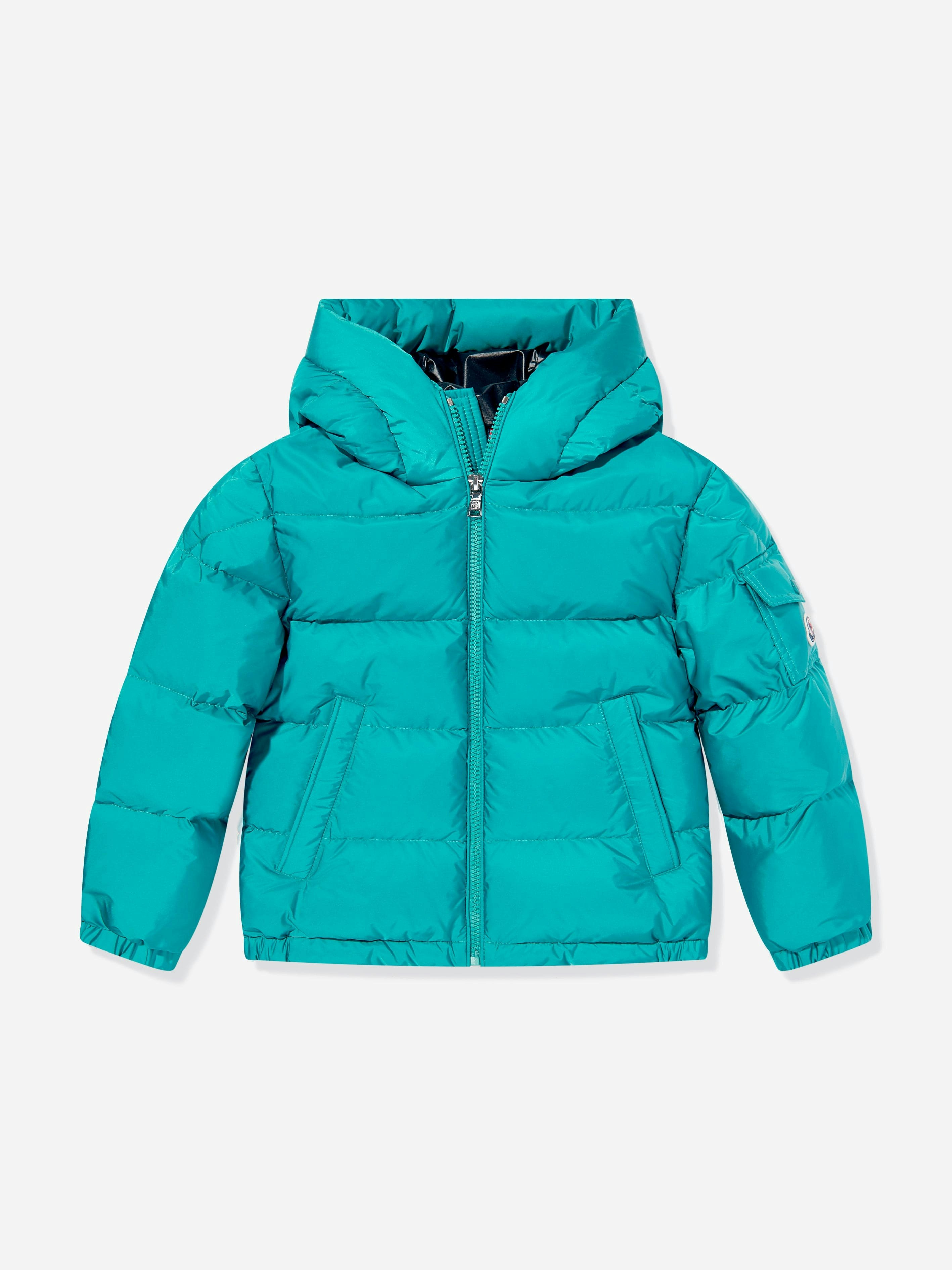 Moncler Enfant Boys Blue Eranu Down Padded Jacket In - 6 Yrs