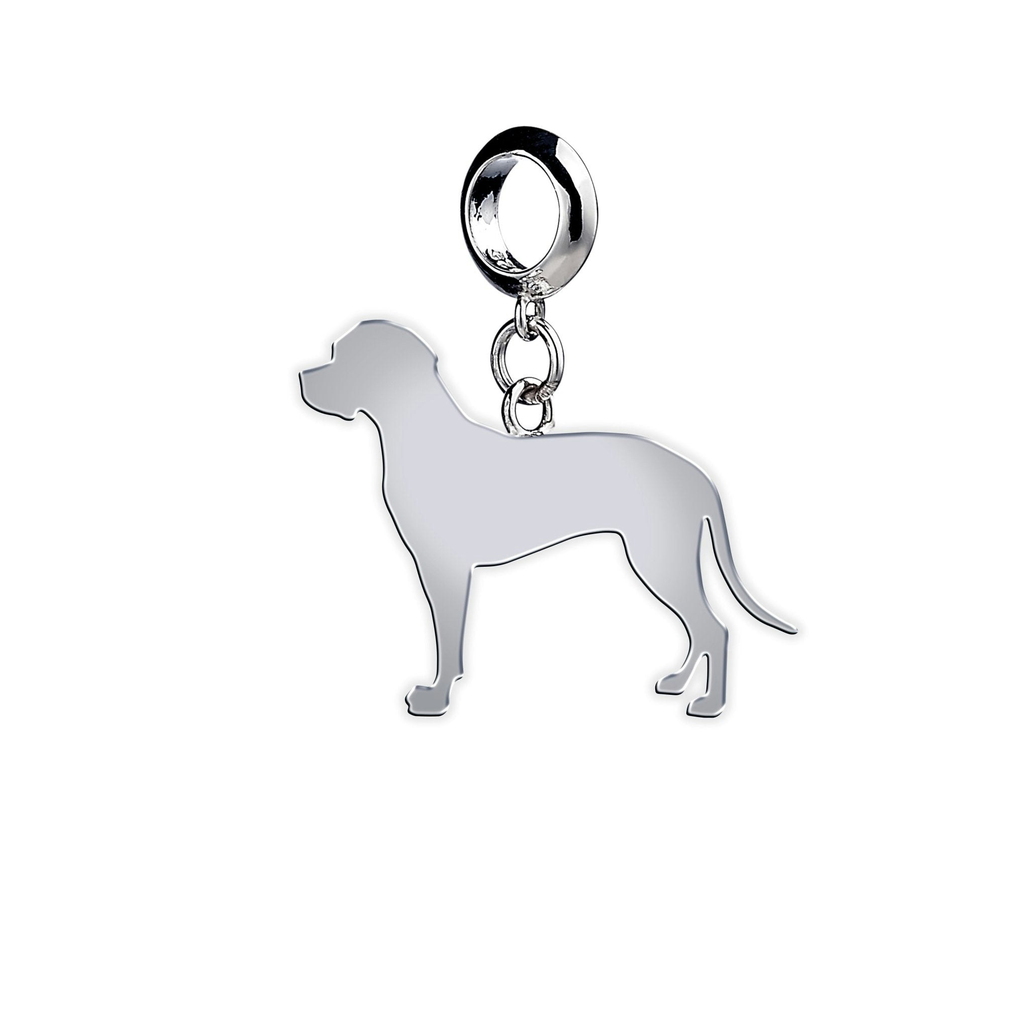 Mylee London Silver Portuguese Pointer Silhouette Charm - Yes - Slider Charm